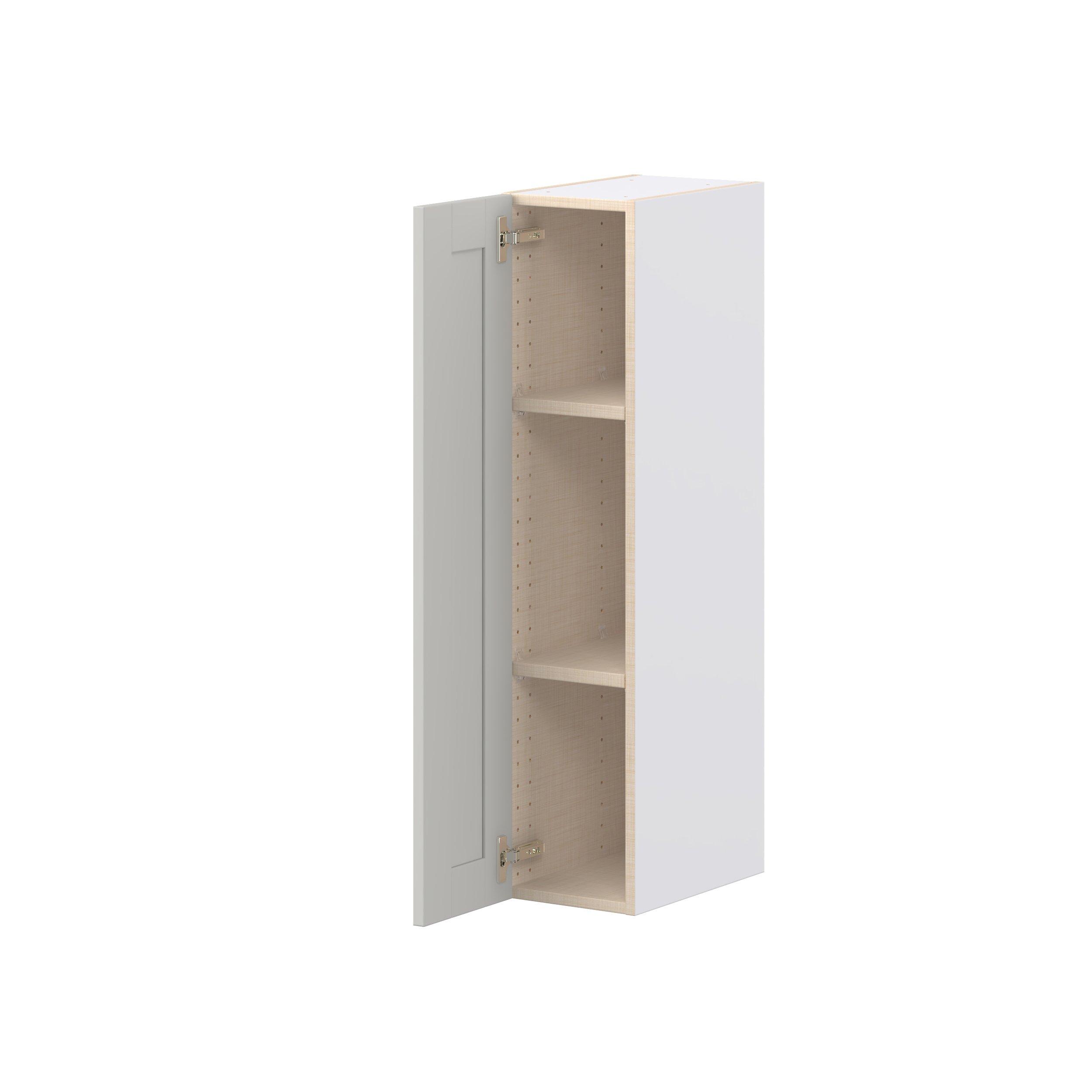 Summerhill 9 in. Light Gray Door Wall Cabinet