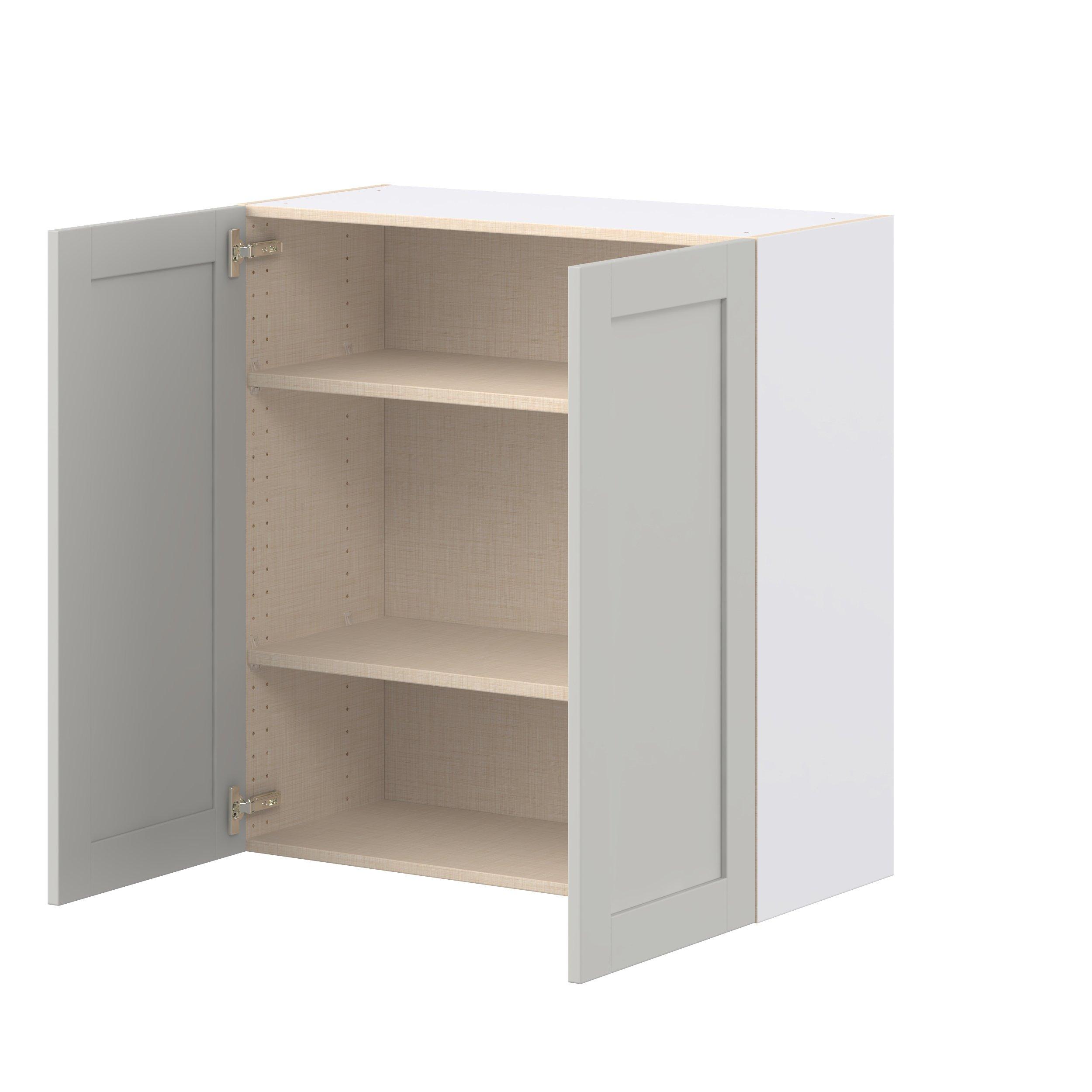 Summerhill 33 in. Light Gray Door Wall Cabinet