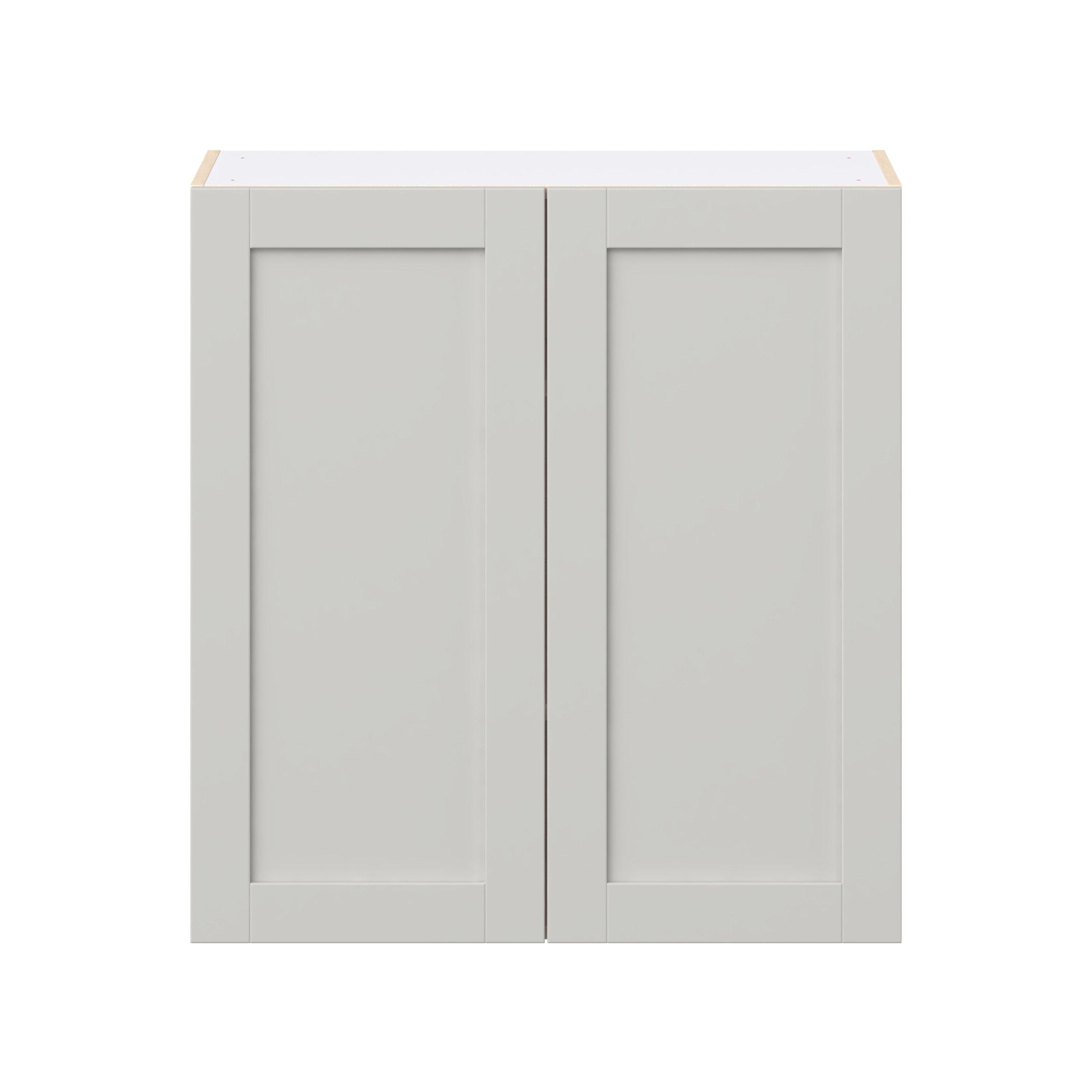 Summerhill 33 in. Light Gray Door Wall Cabinet