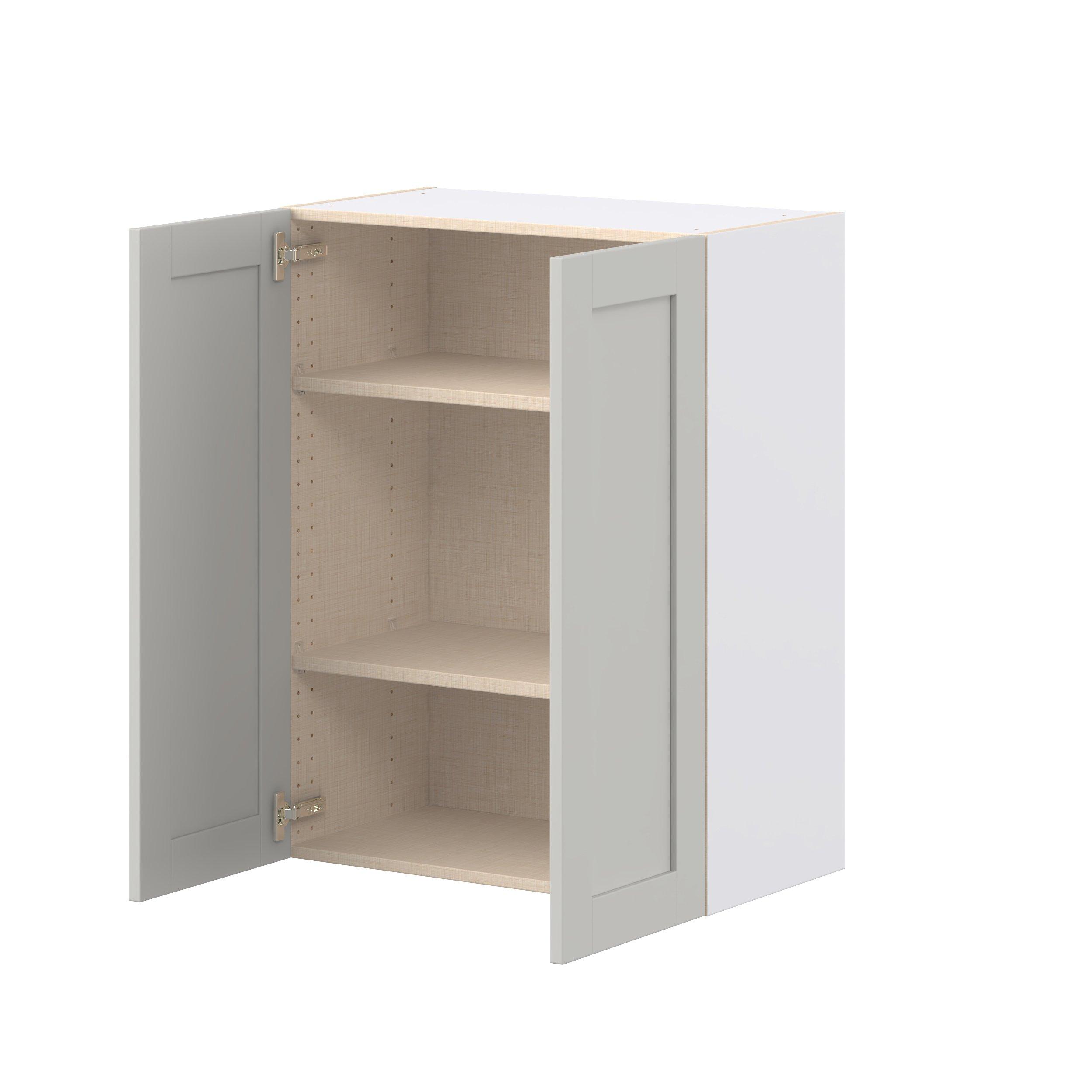 Summerhill 27 in. Light Gray Door Wall Cabinet