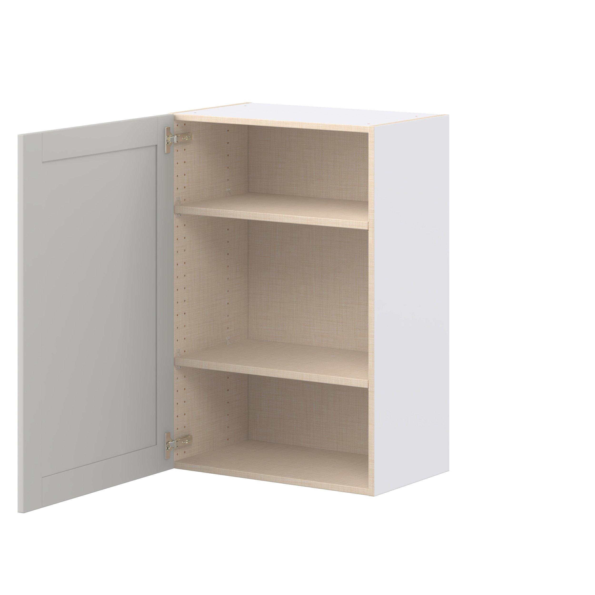 Summerhill 24 in. Light Gray Door Wall Cabinet
