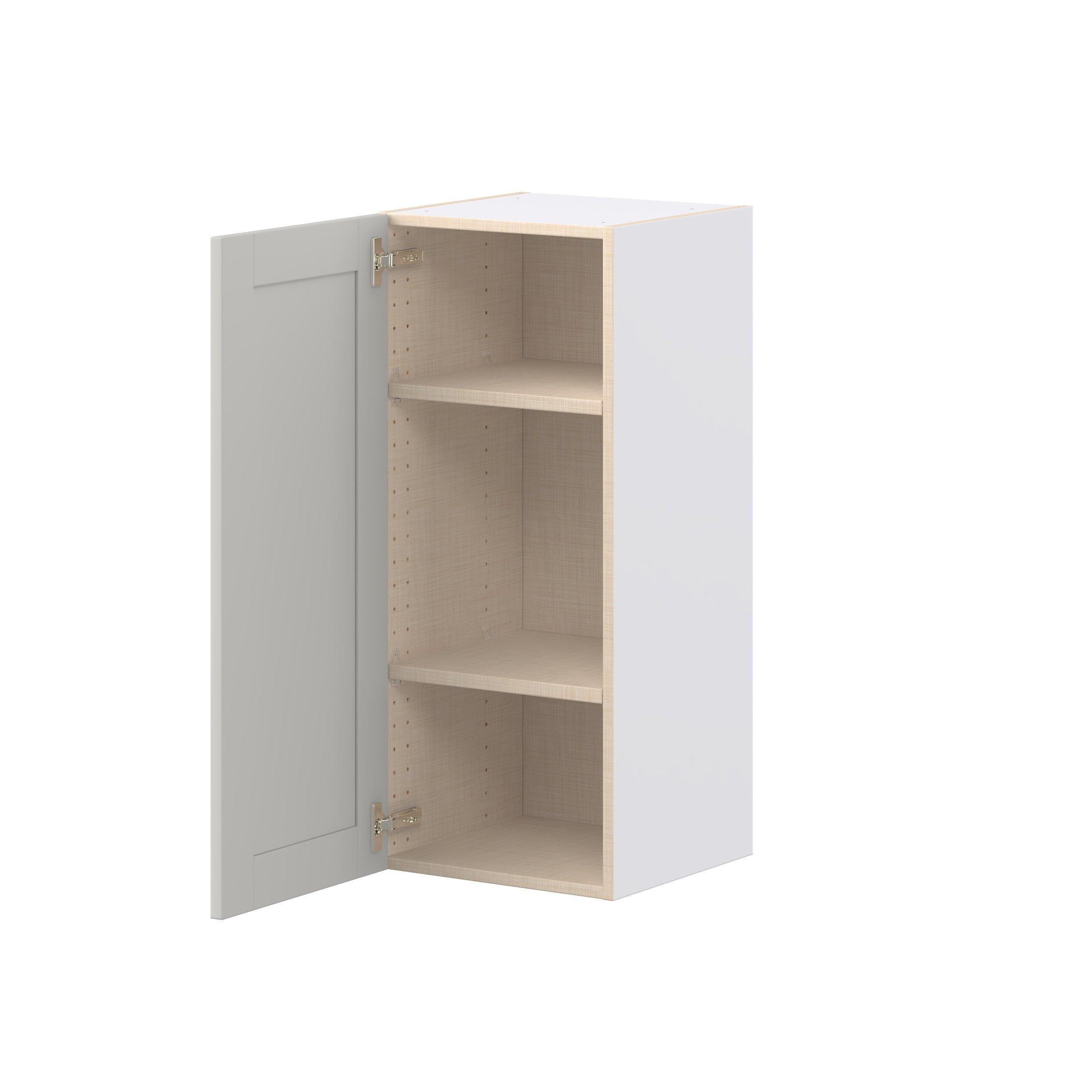 Summerhill 15 in. Light Gray Door Wall Cabinet