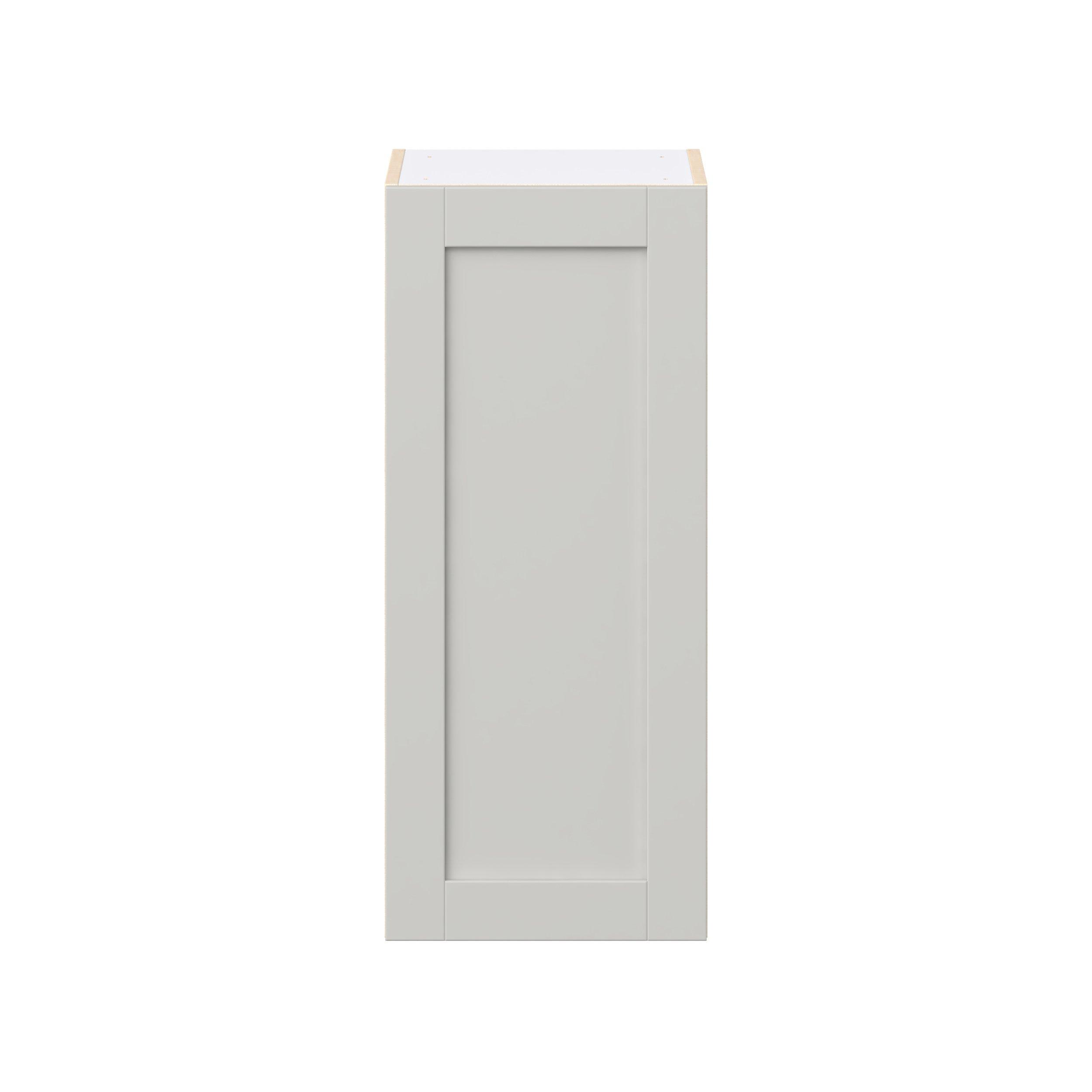 Summerhill 15 in. Light Gray Door Wall Cabinet