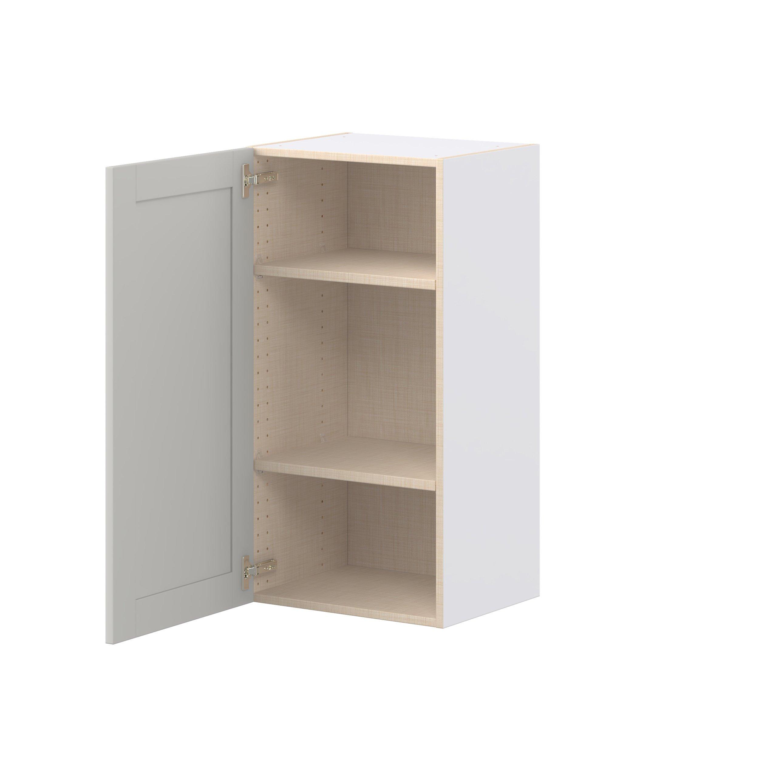 Summerhill 18 in. Light Gray Door Wall Cabinet