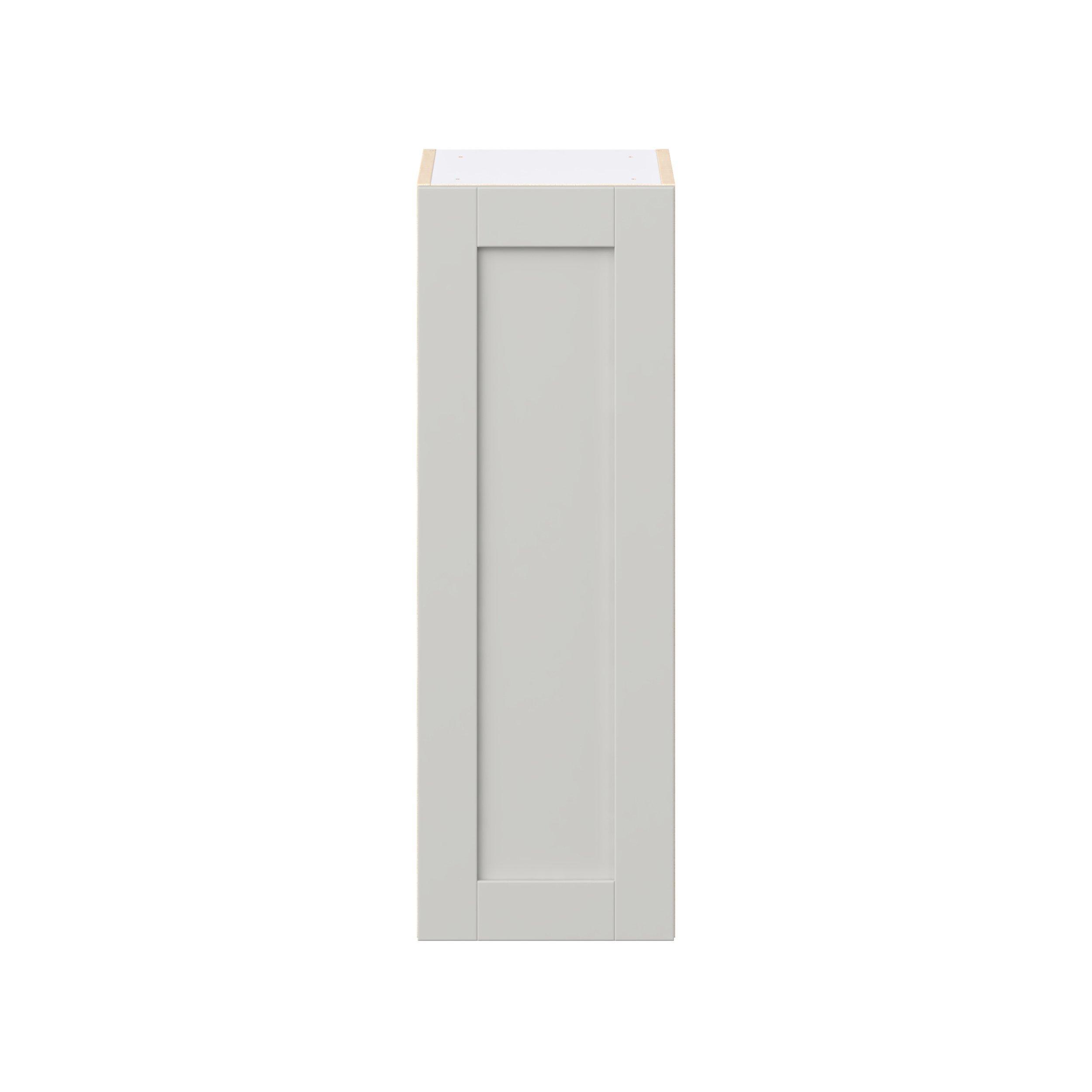 Summerhill 12 in. Light Gray Door Wall Cabinet