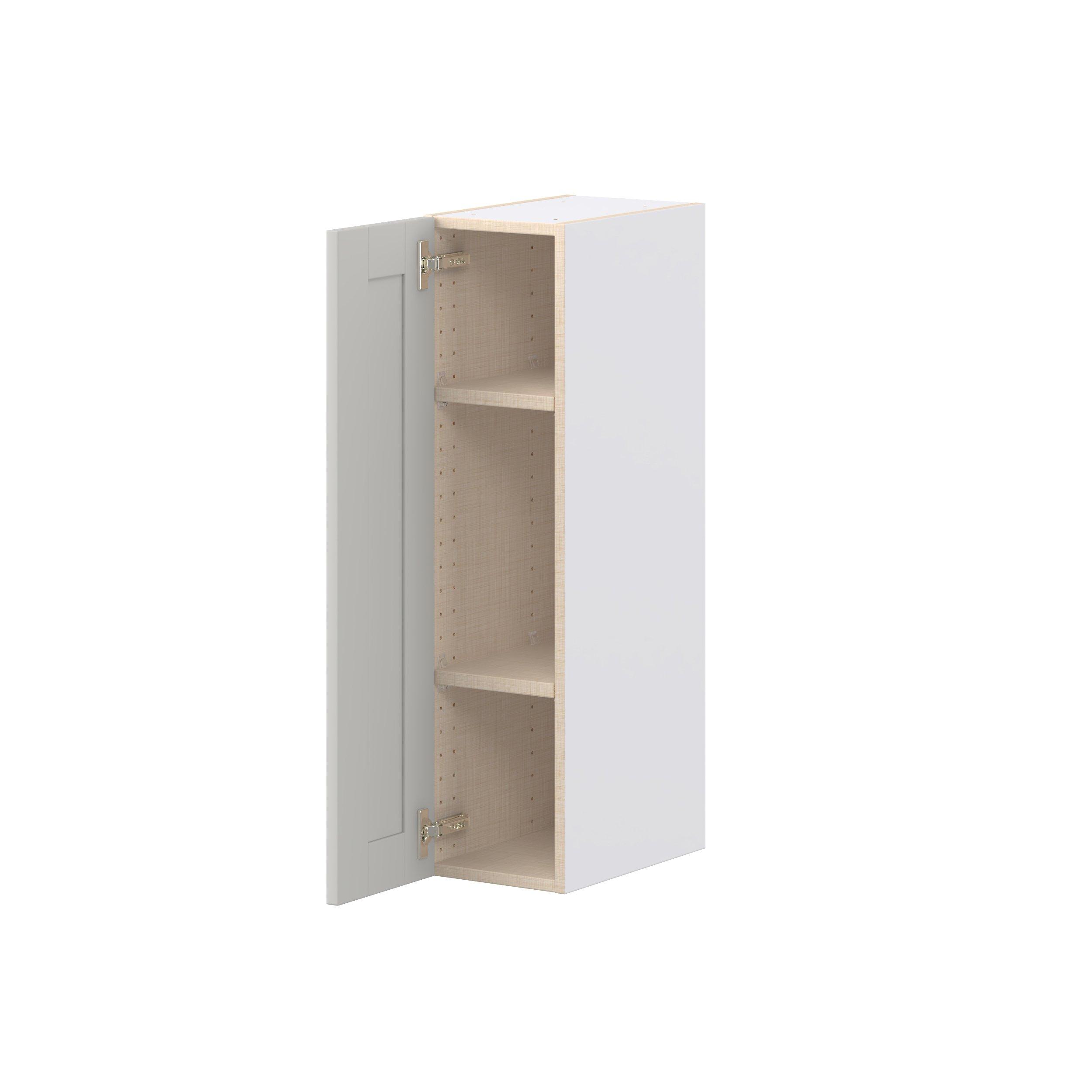 Summerhill 9 in. Light Gray Door Wall Cabinet