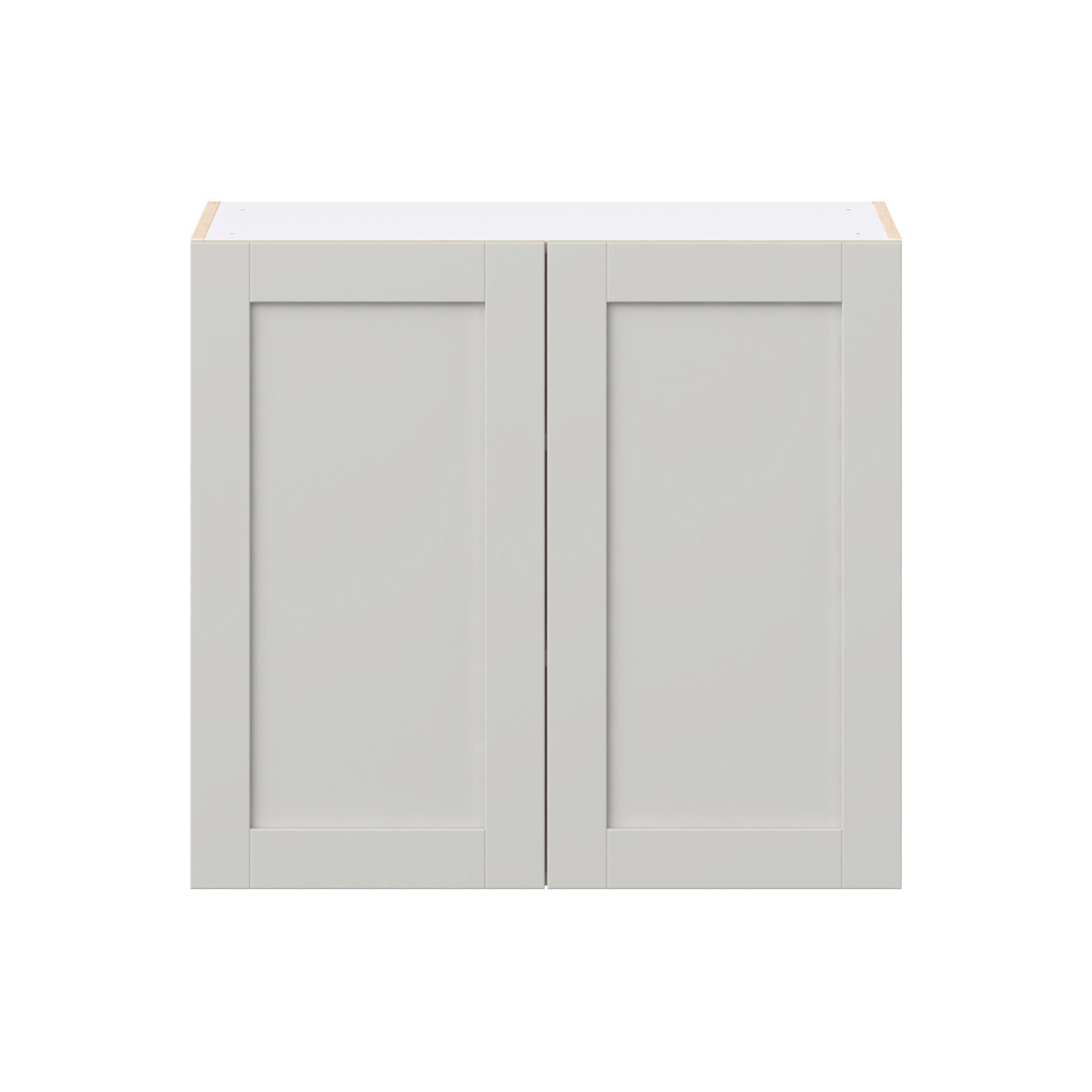 Summerhill 33 in. Light Gray Door Wall Cabinet