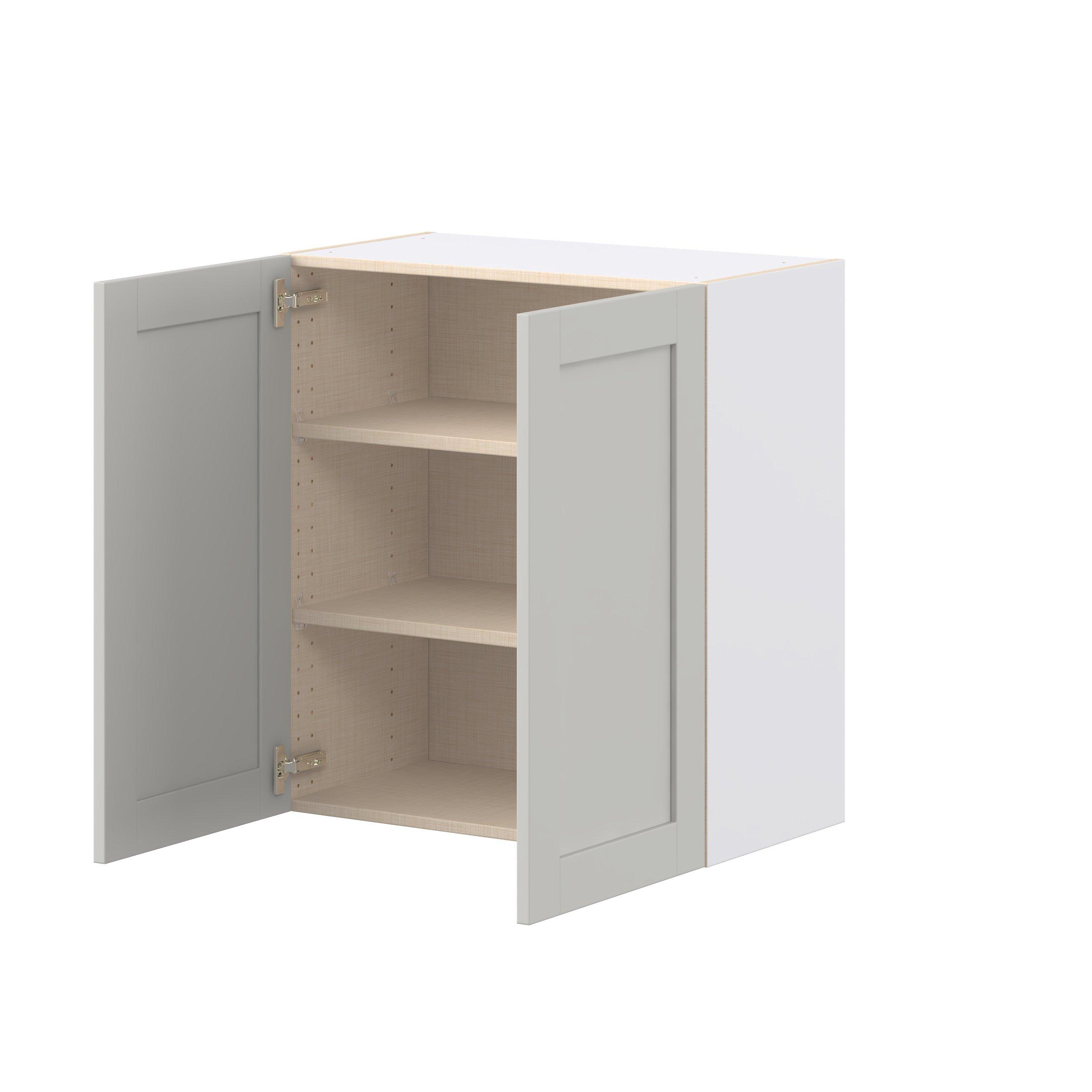 Summerhill 27 in. Light Gray Door Wall Cabinet
