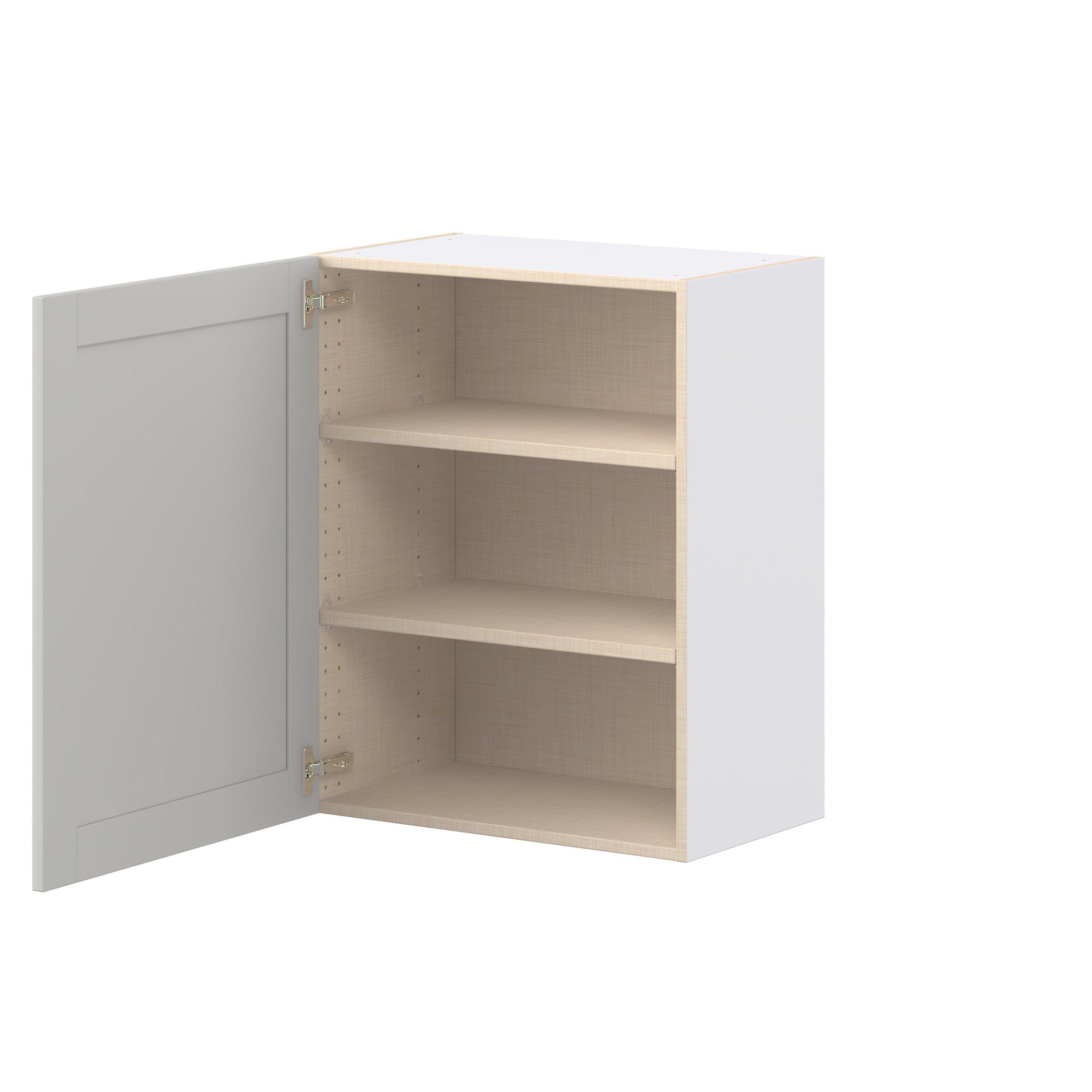 Summerhill 24 in. Light Gray Door Wall Cabinet