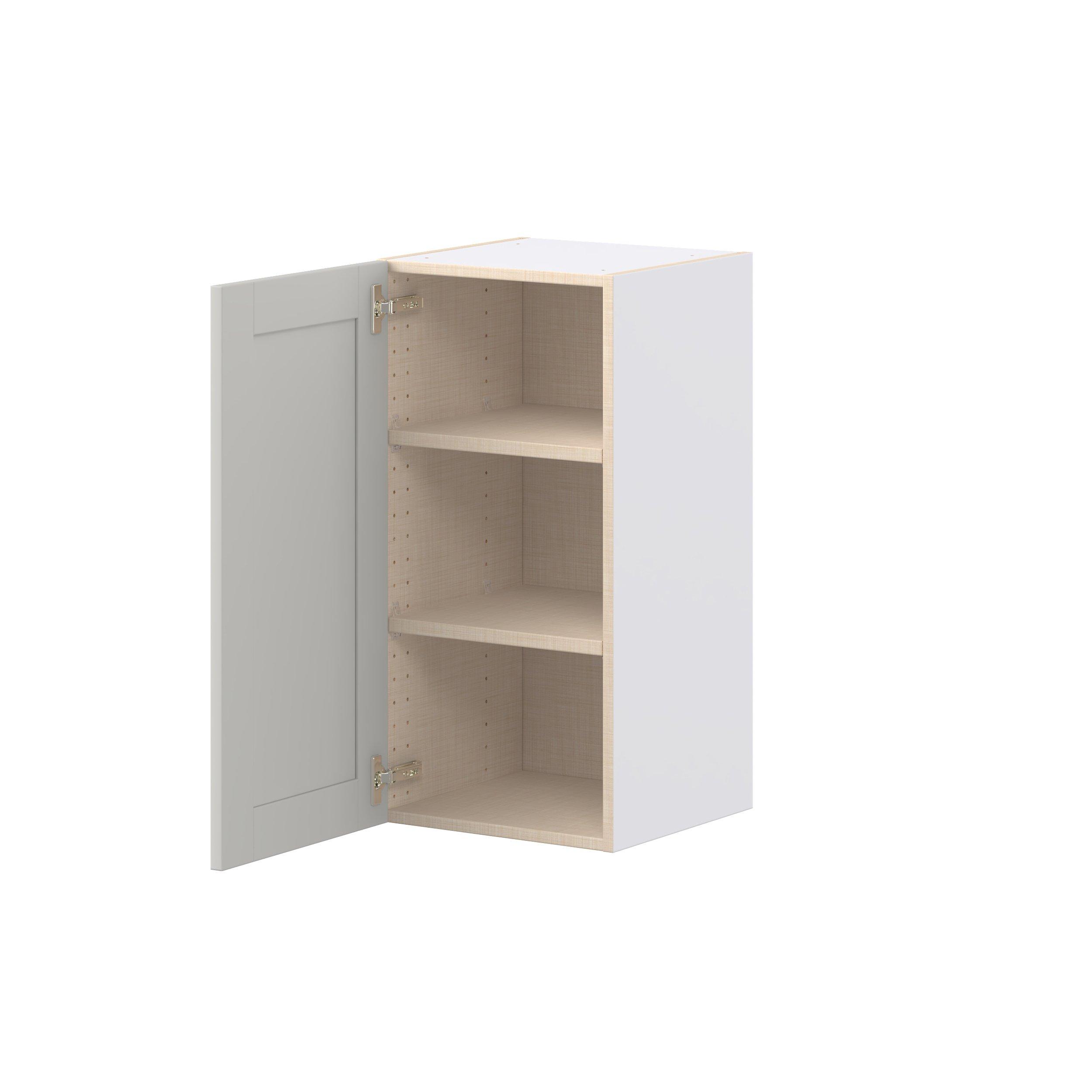 Summerhill 15 in. Light Gray Door Wall Cabinet