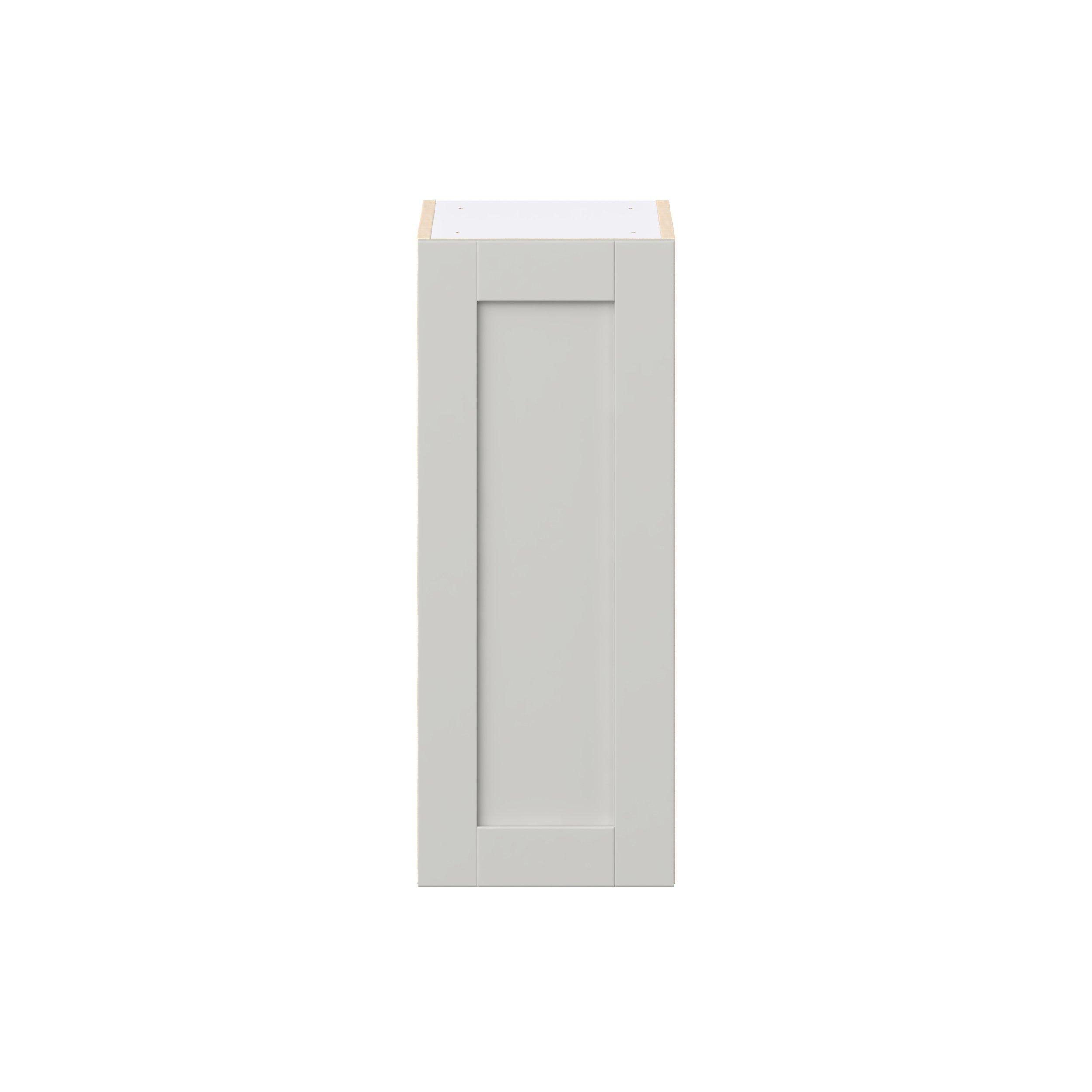 Summerhill 12 in. Light Gray Door Wall Cabinet