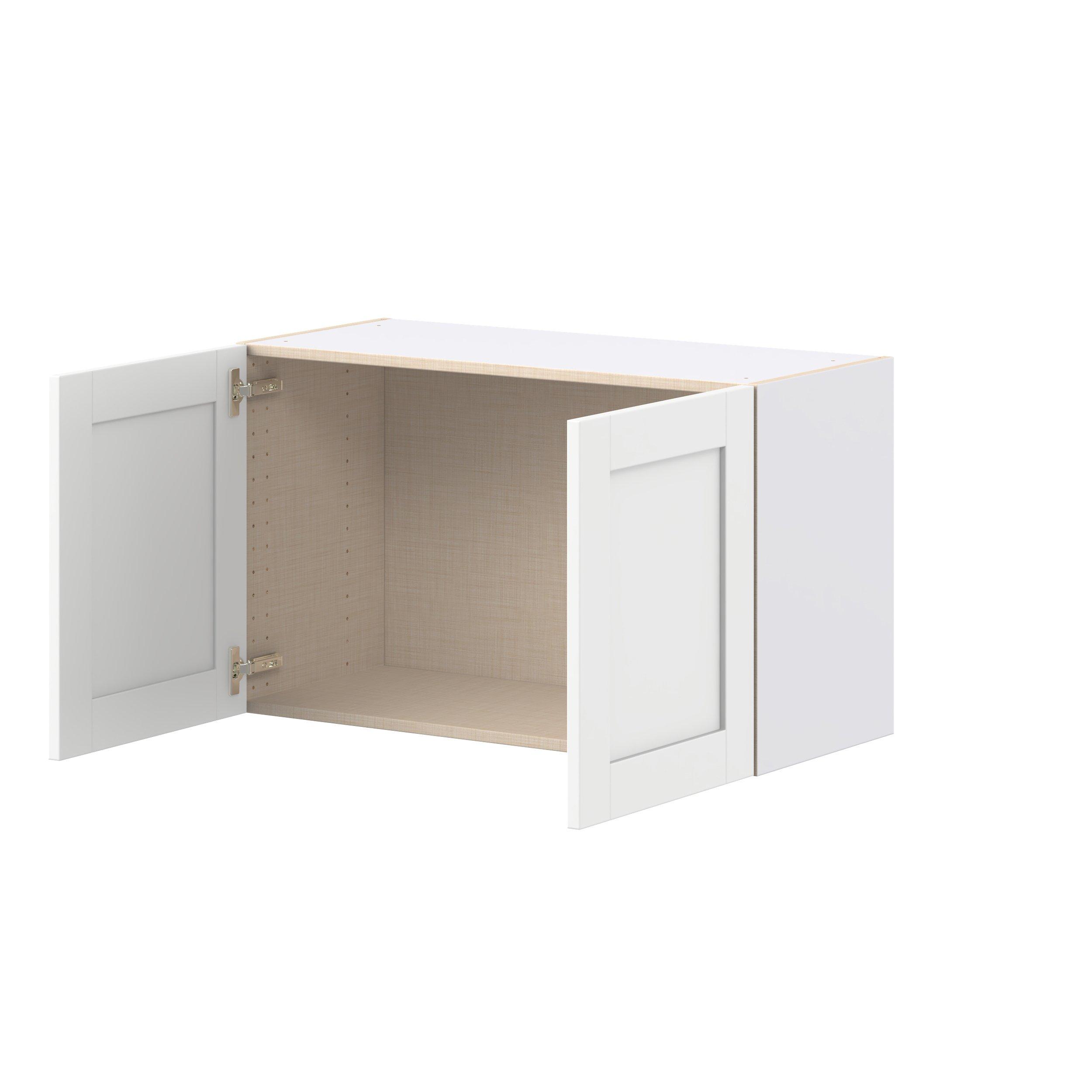 Summerhill 33 in. Bright White Bridge Wall Cabinet