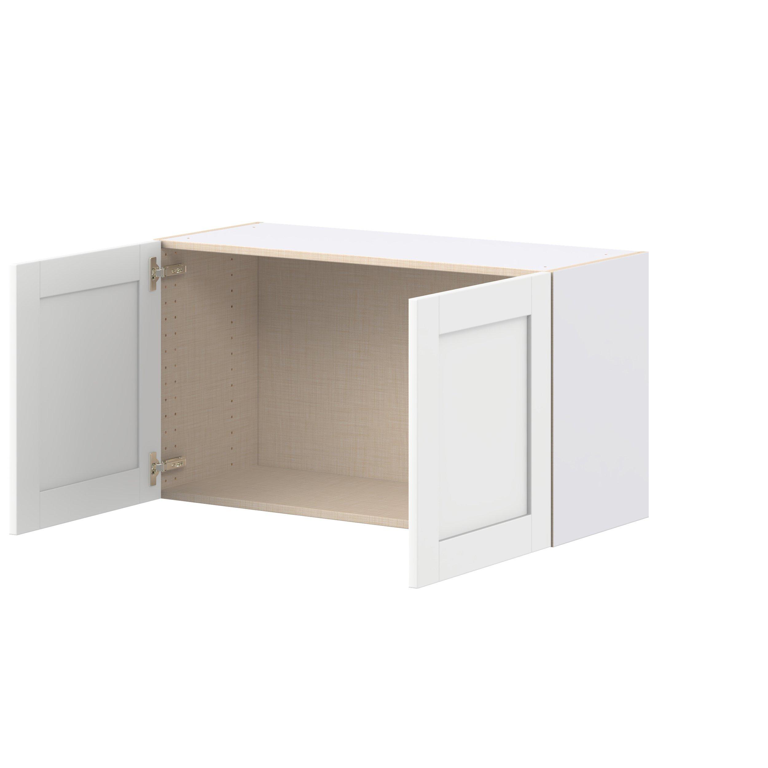 Summerhill 36 in. Bright White Bridge Wall Cabinet
