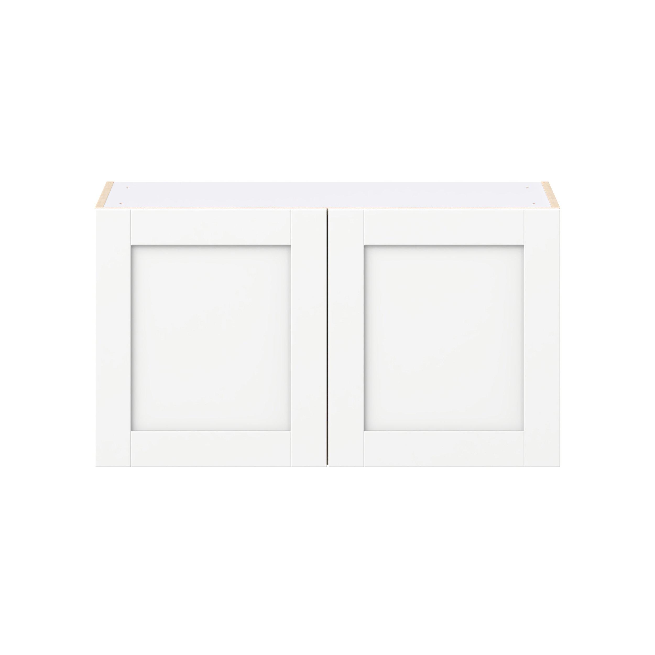Summerhill 36 in. Bright White Bridge Wall Cabinet
