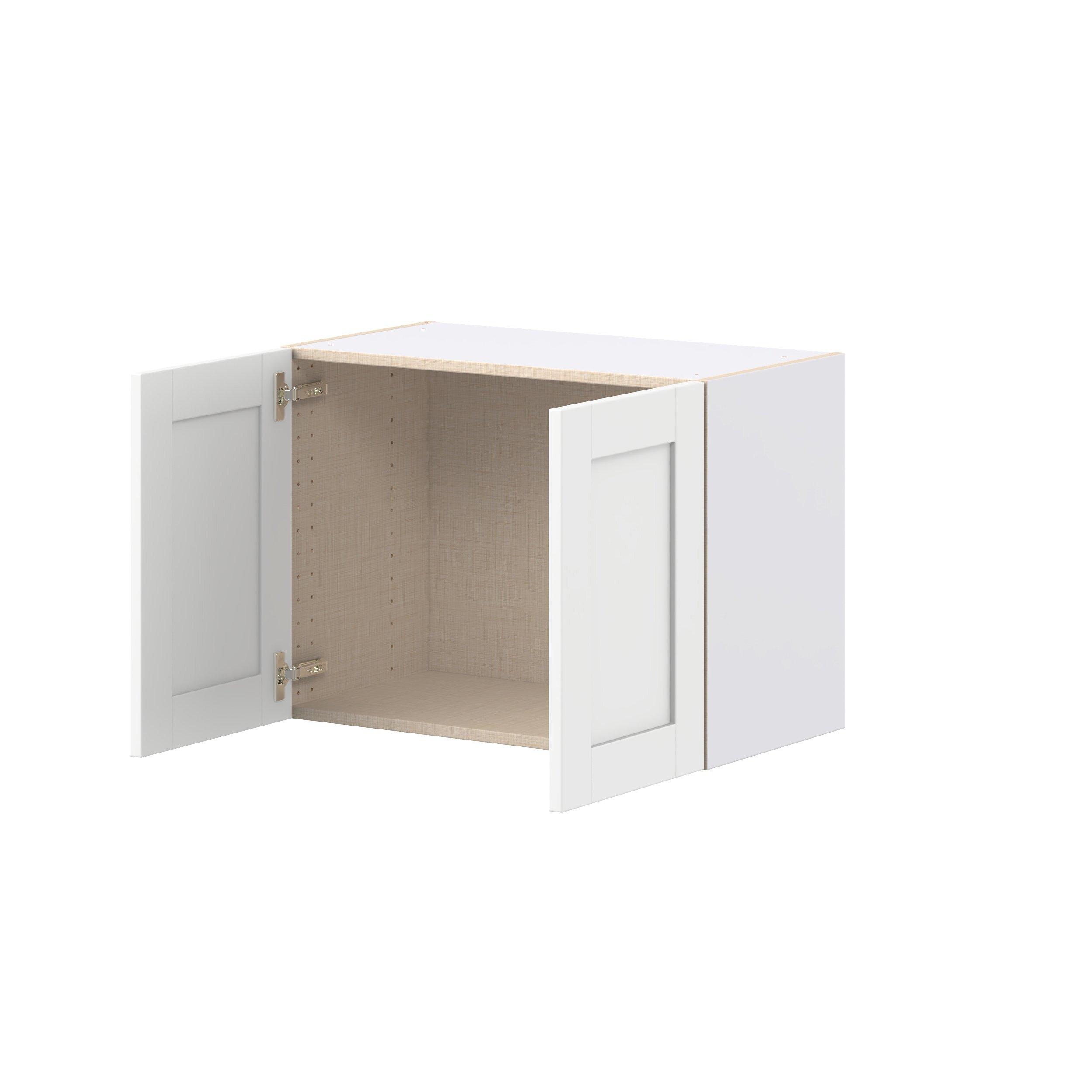 Summerhill 27 in. Bright White Bridge Wall Cabinet
