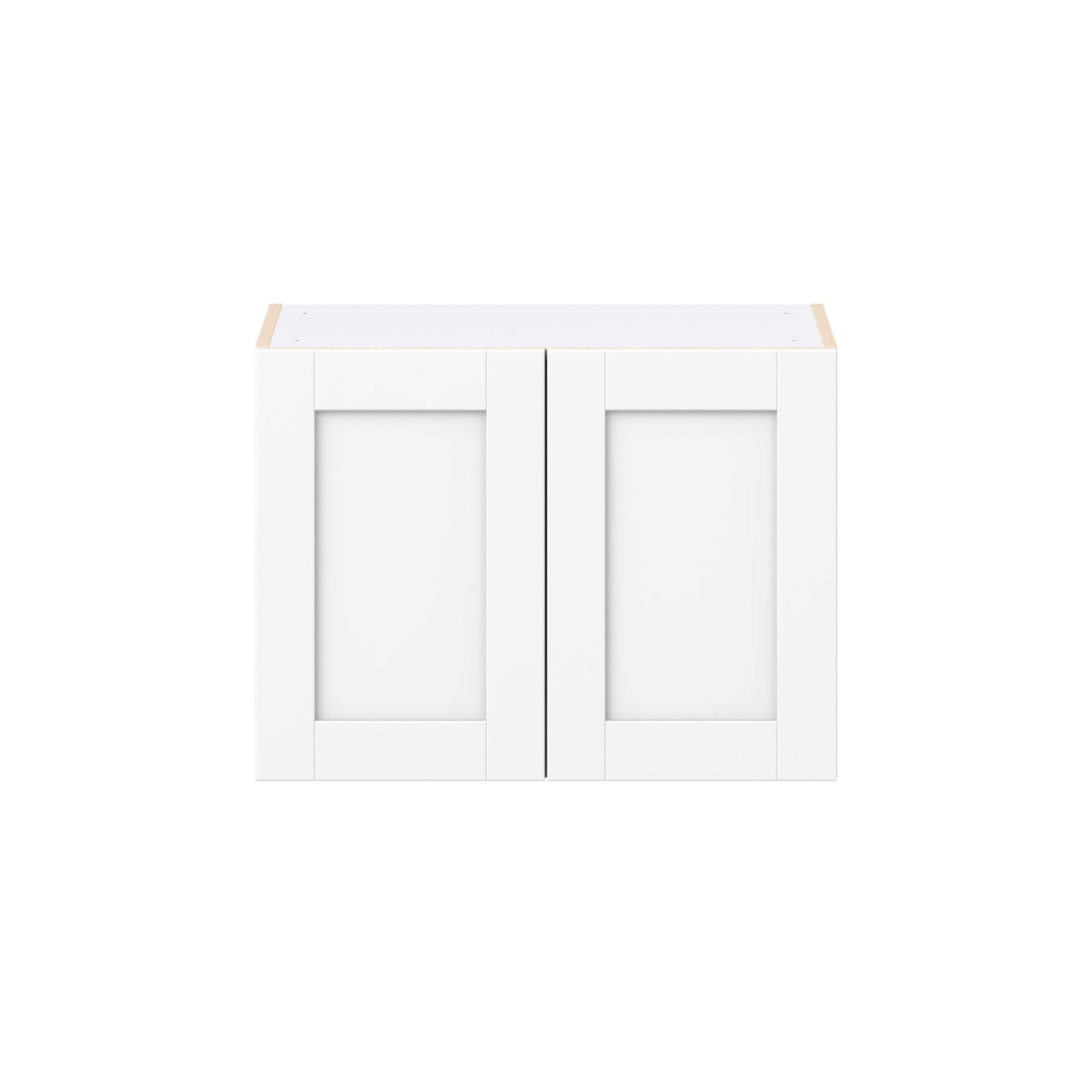 Summerhill 27 in. Bright White Bridge Wall Cabinet