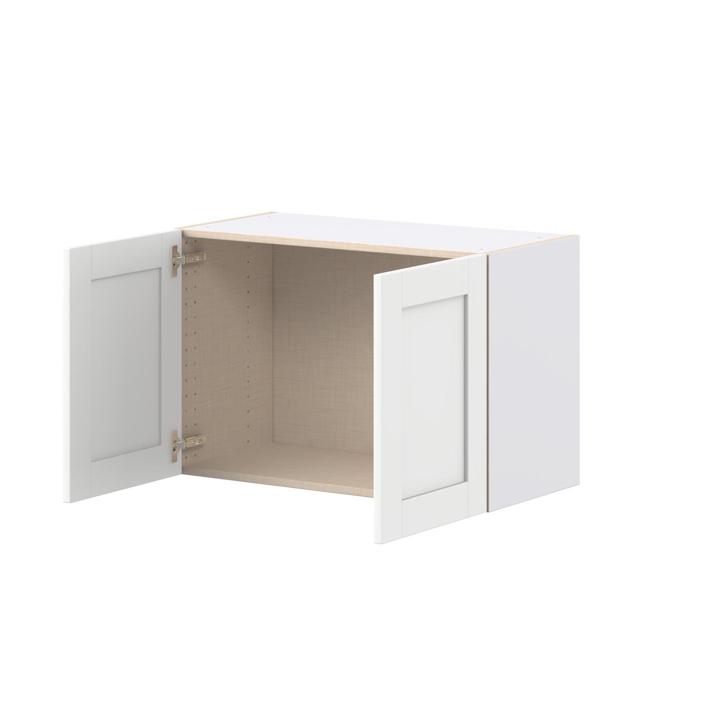 Summerhill 30 in. Bright White Bridge Wall Cabinet