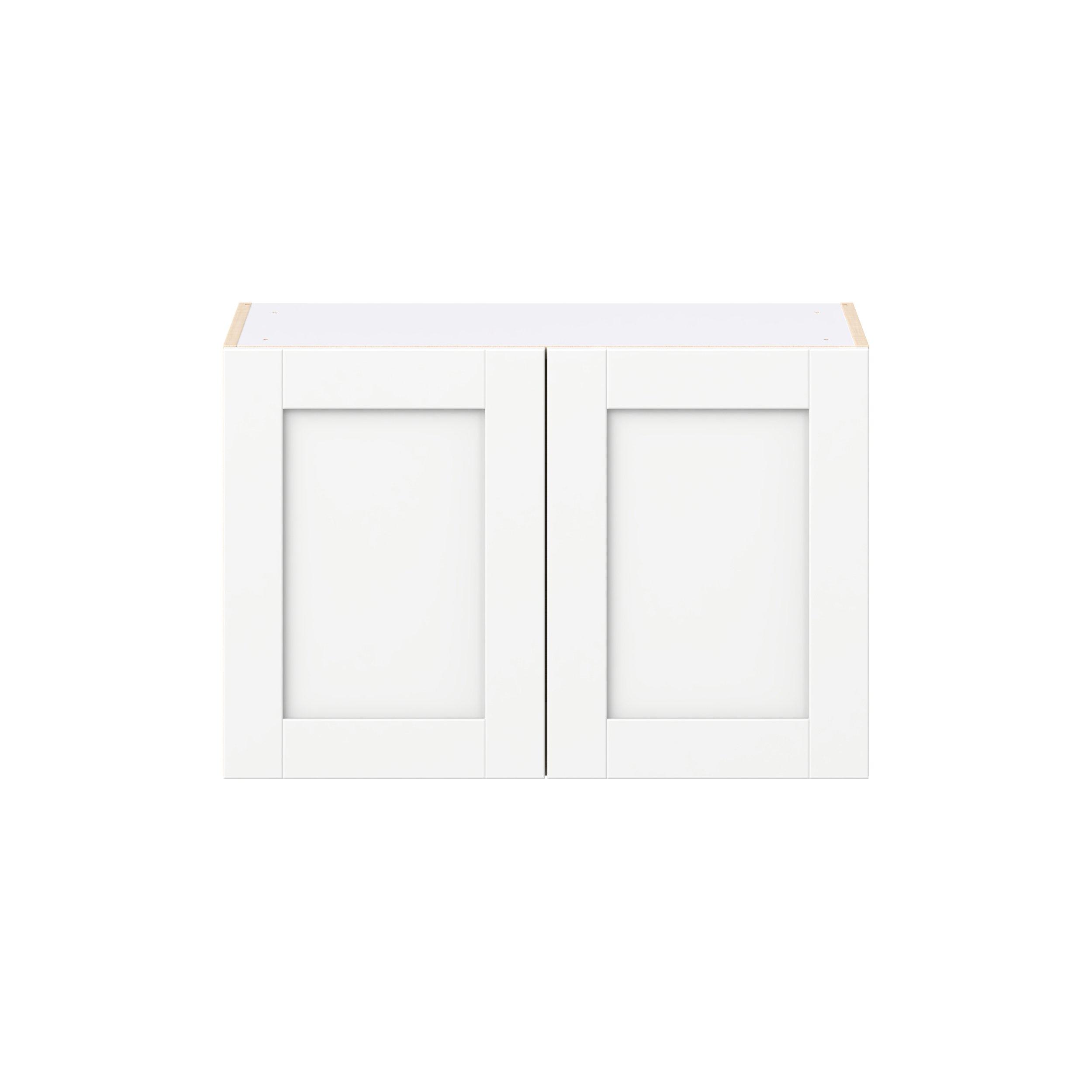 Summerhill 30 in. Bright White Bridge Wall Cabinet