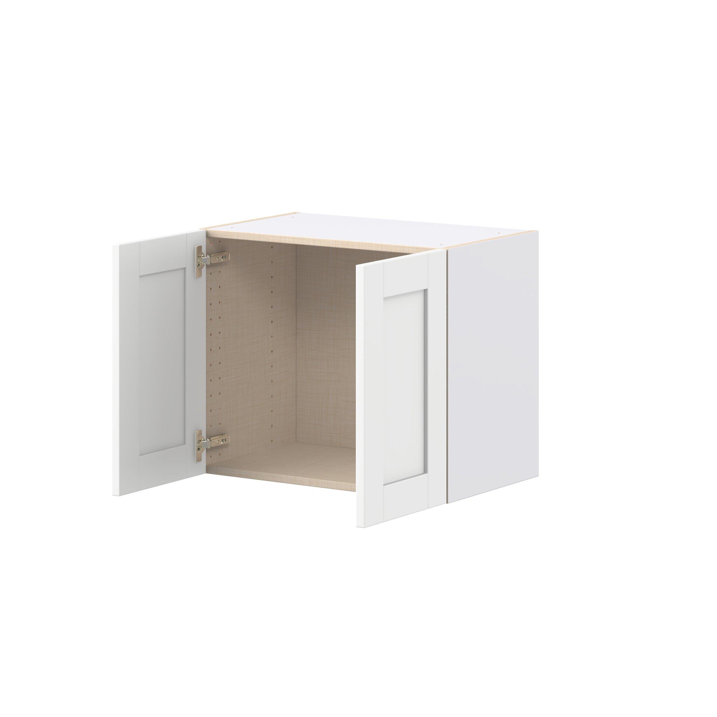 Summerhill 24 in. Bright White Bridge Wall Cabinet