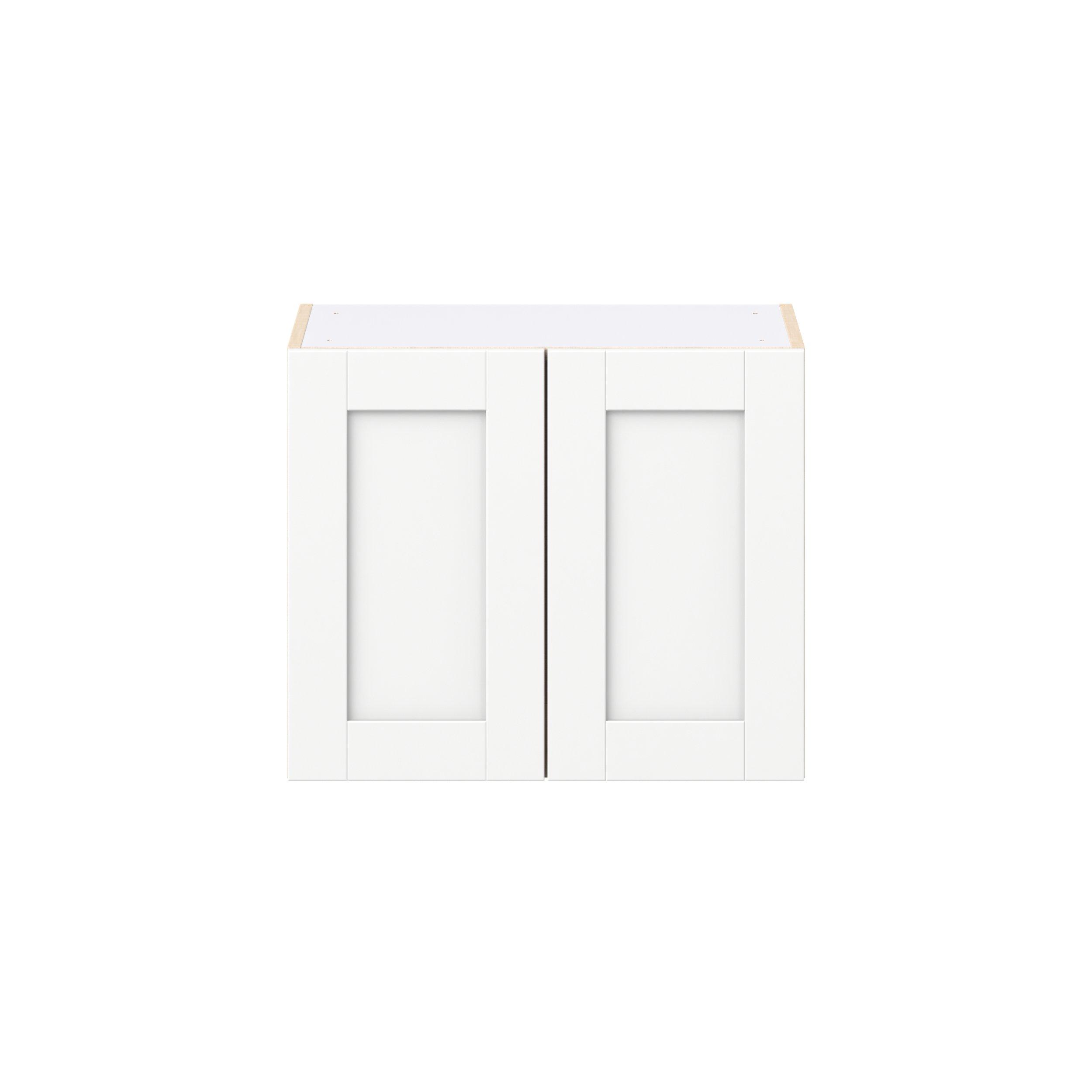 Summerhill 24 in. Bright White Bridge Wall Cabinet