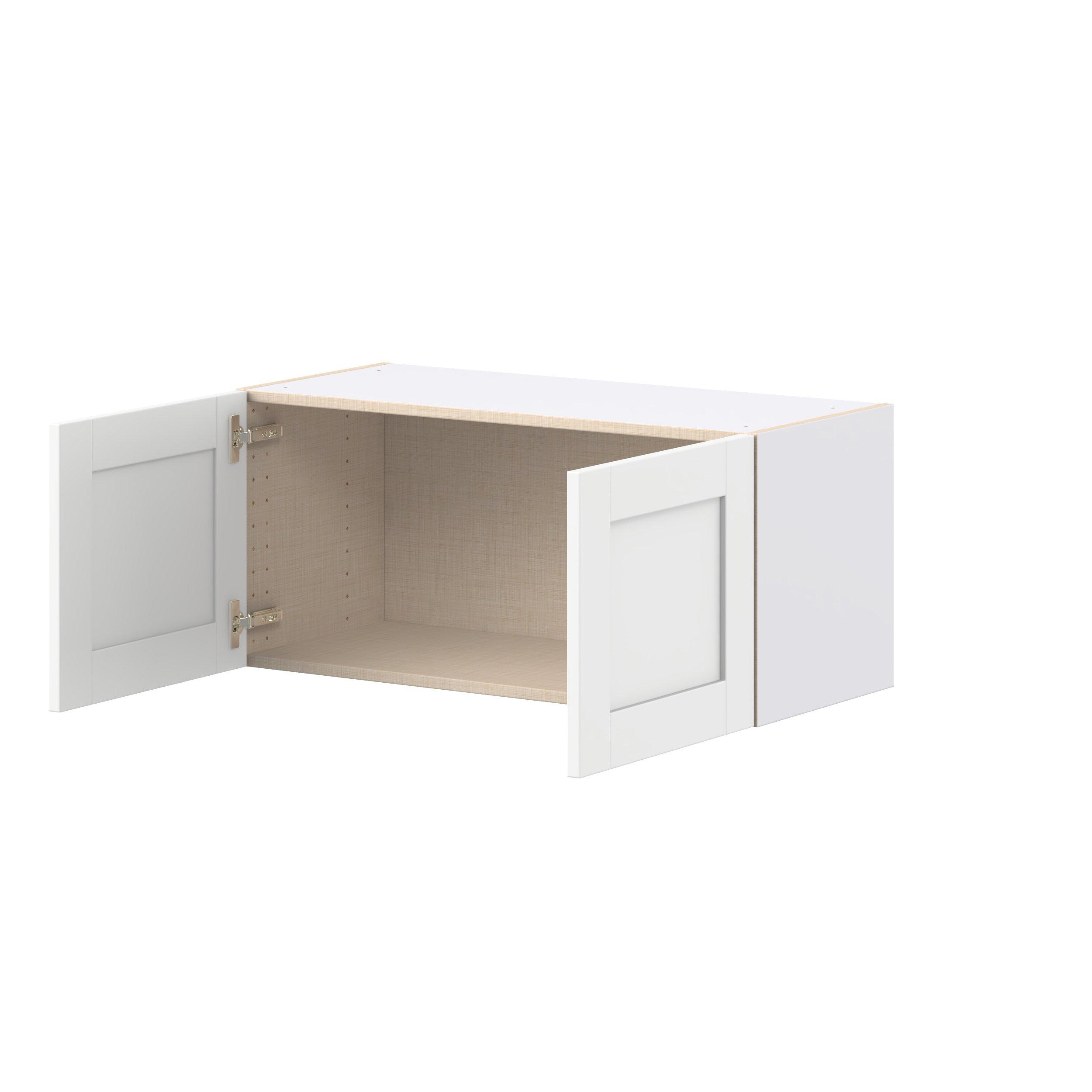 Summerhill 33 in. Bright White Bridge Wall Cabinet