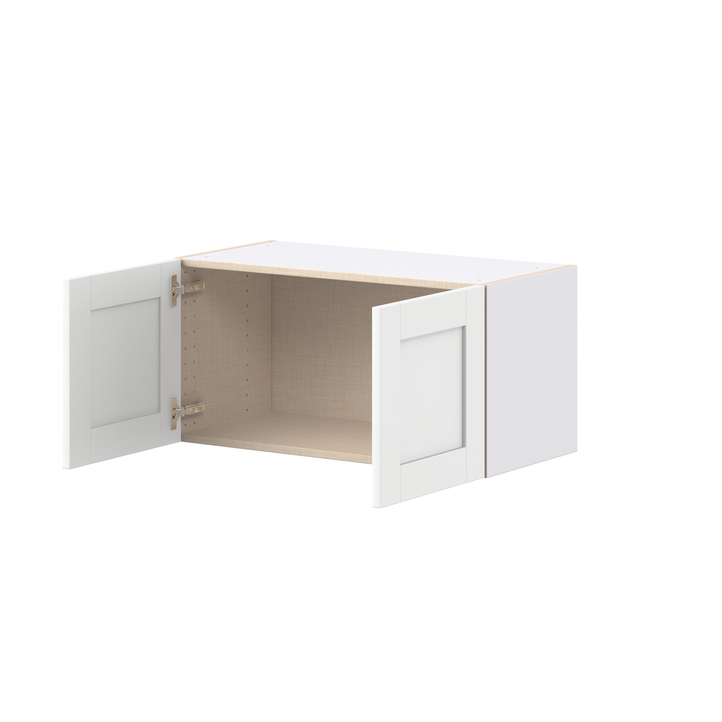 Summerhill 30 in. Bright White Bridge Wall Cabinet