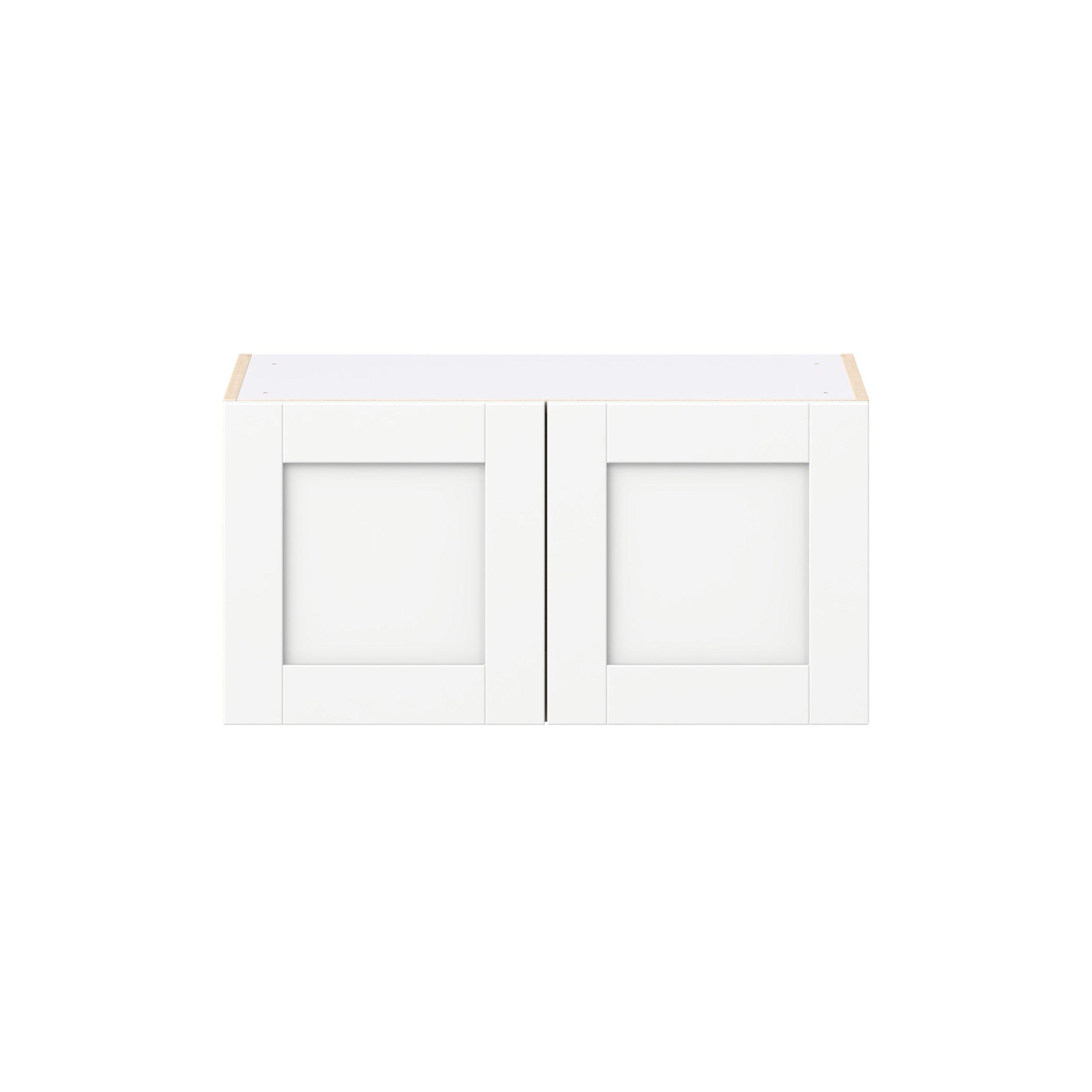 Summerhill 30 in. Bright White Bridge Wall Cabinet