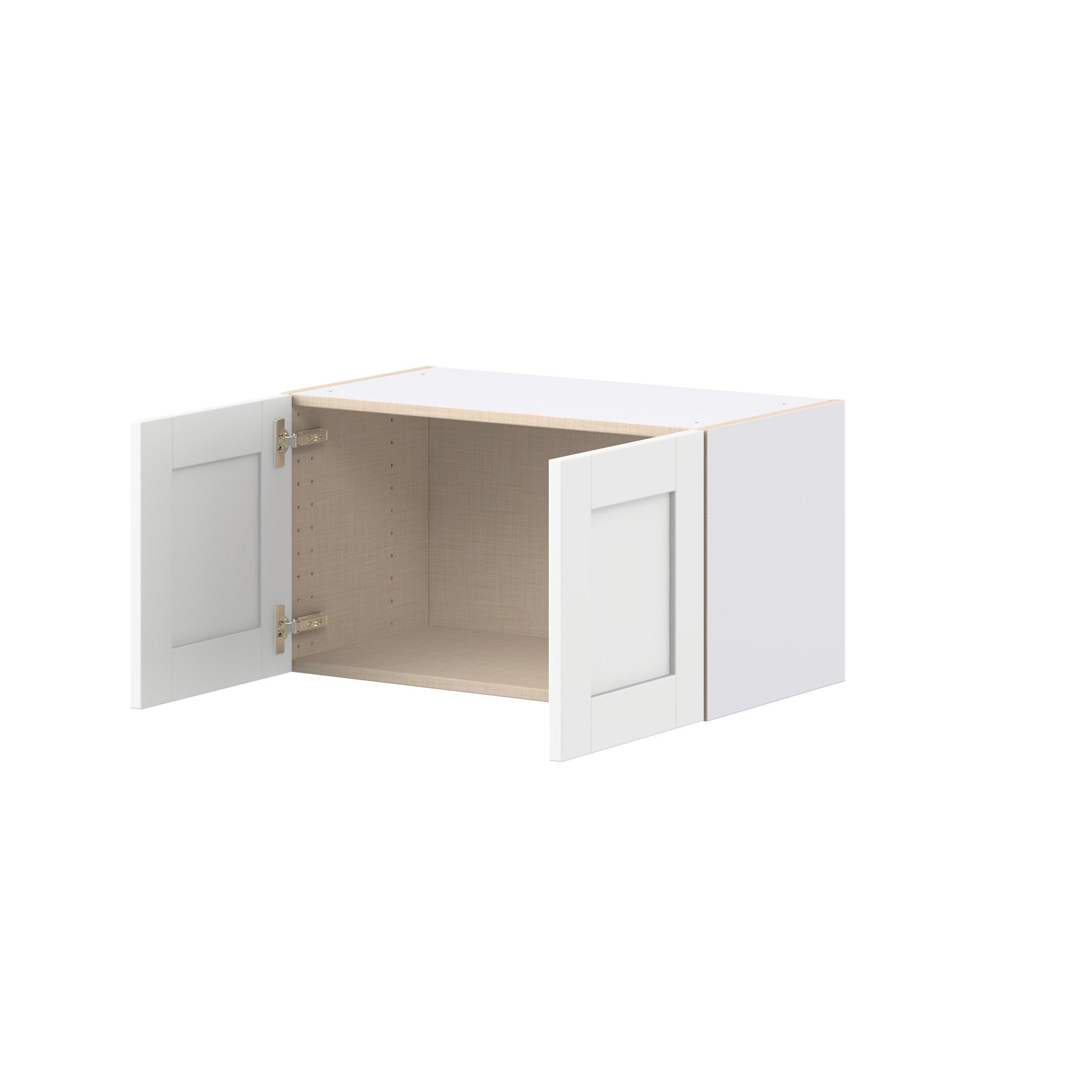 Summerhill 27 in. Bright White Bridge Wall Cabinet