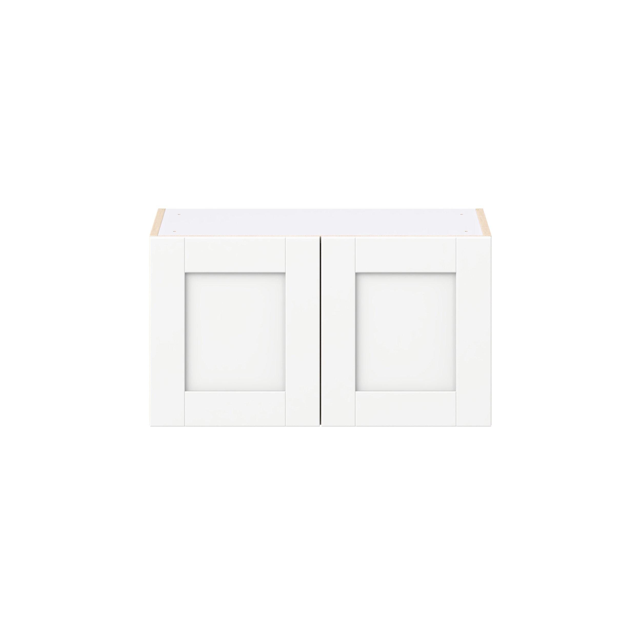 Summerhill 27 in. Bright White Bridge Wall Cabinet