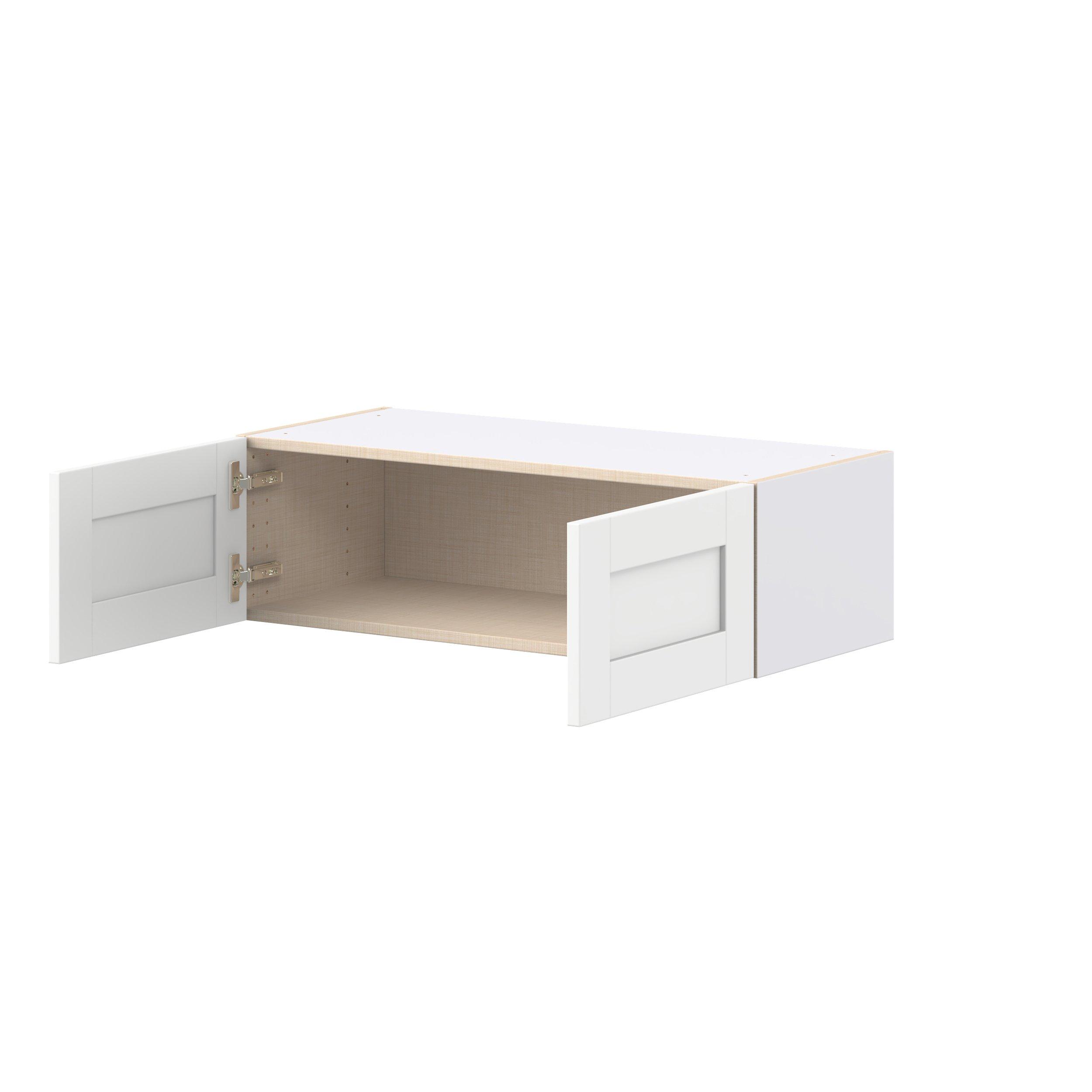Summerhill 33 in. Bright White Bridge Wall Cabinet
