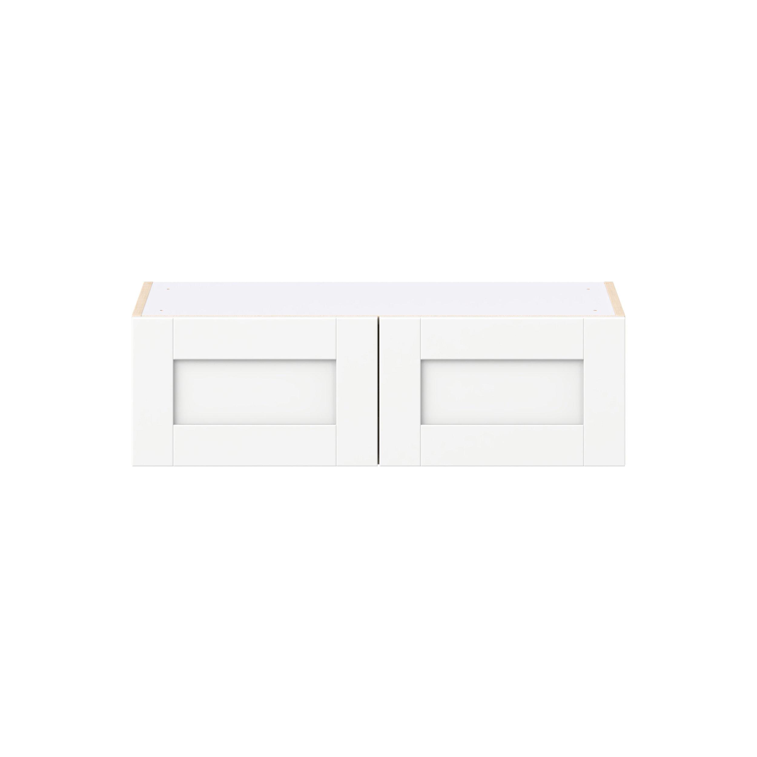 Summerhill 33 in. Bright White Bridge Wall Cabinet