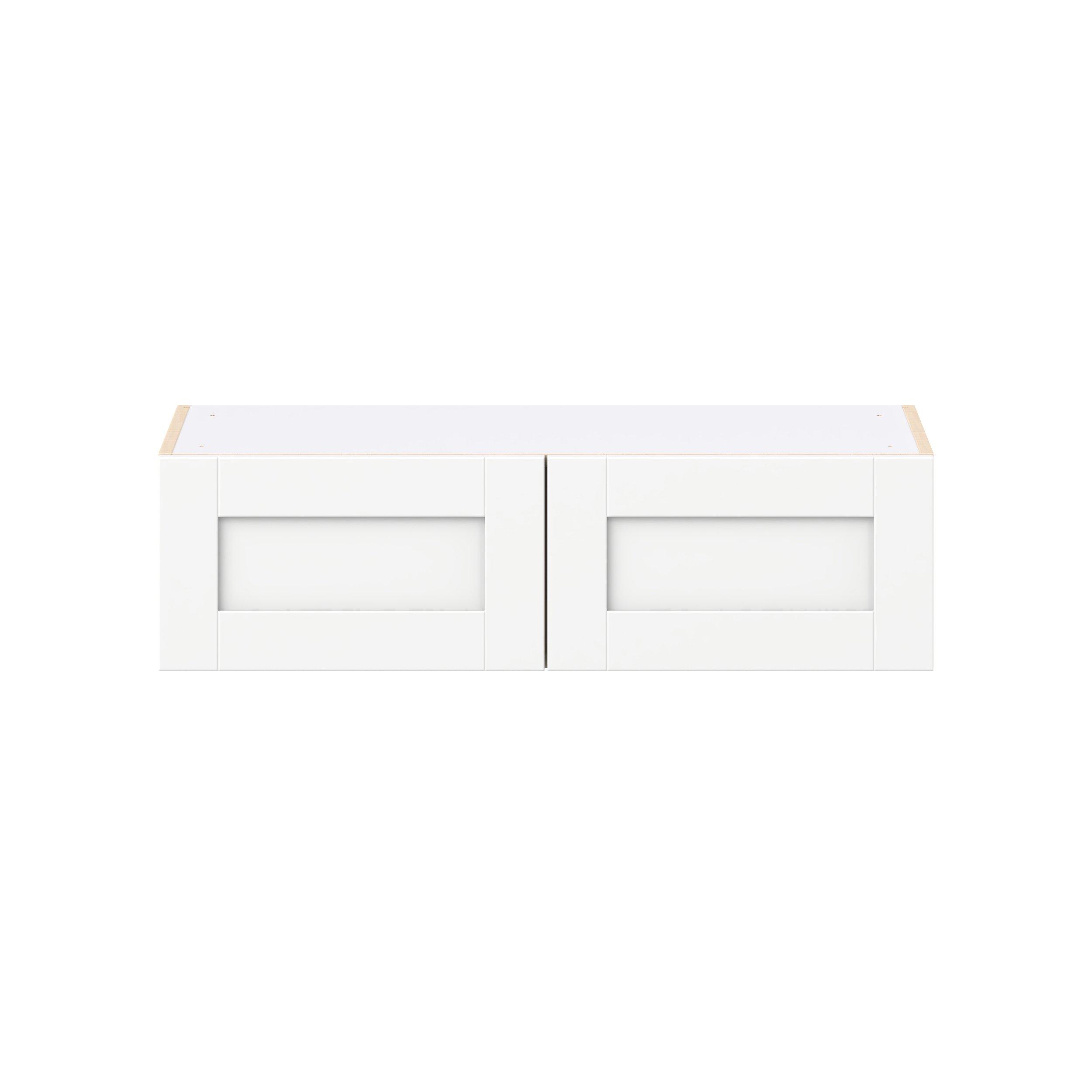 Summerhill 36 in. Bright White Bridge Wall Cabinet