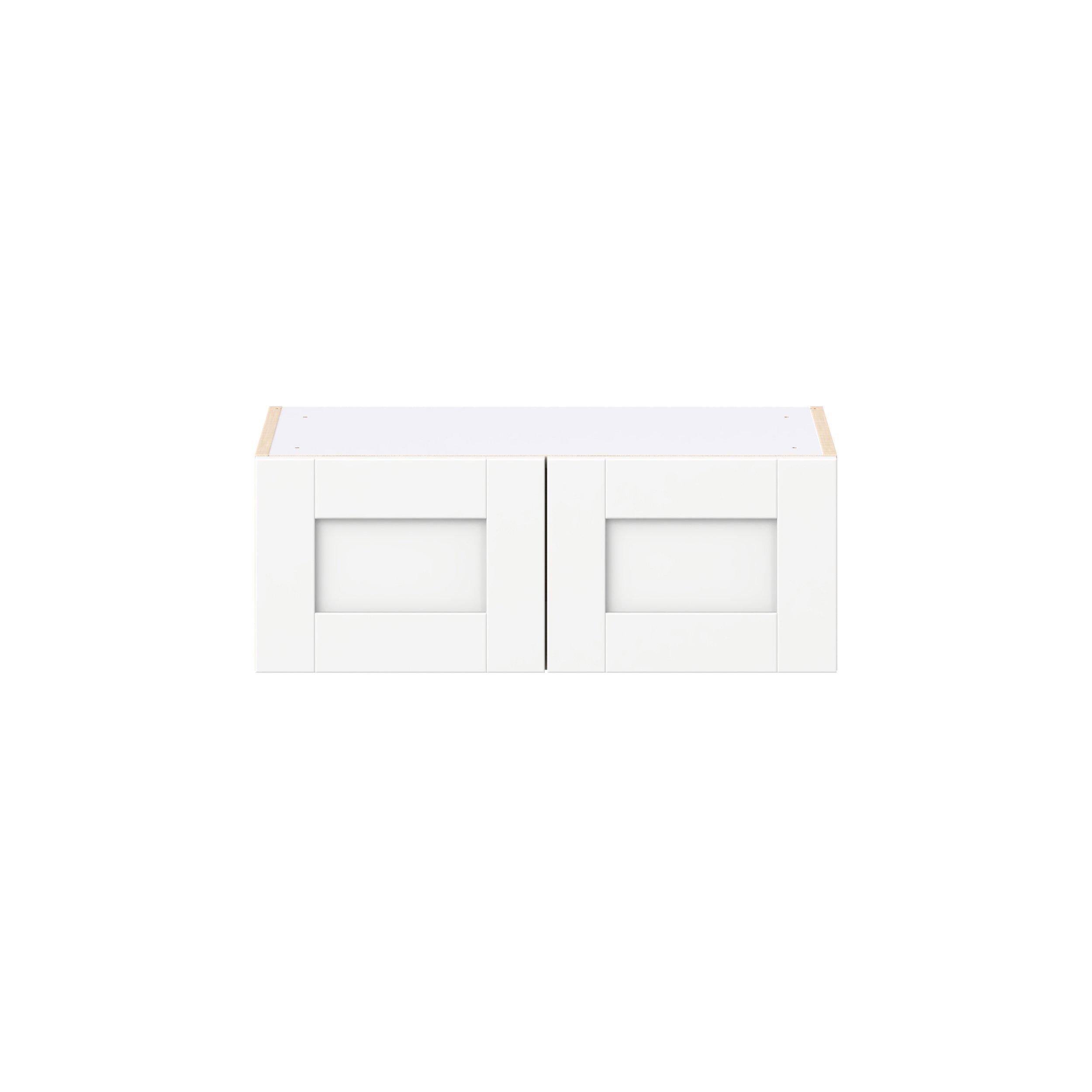Summerhill 27 in. Bright White Bridge Wall Cabinet