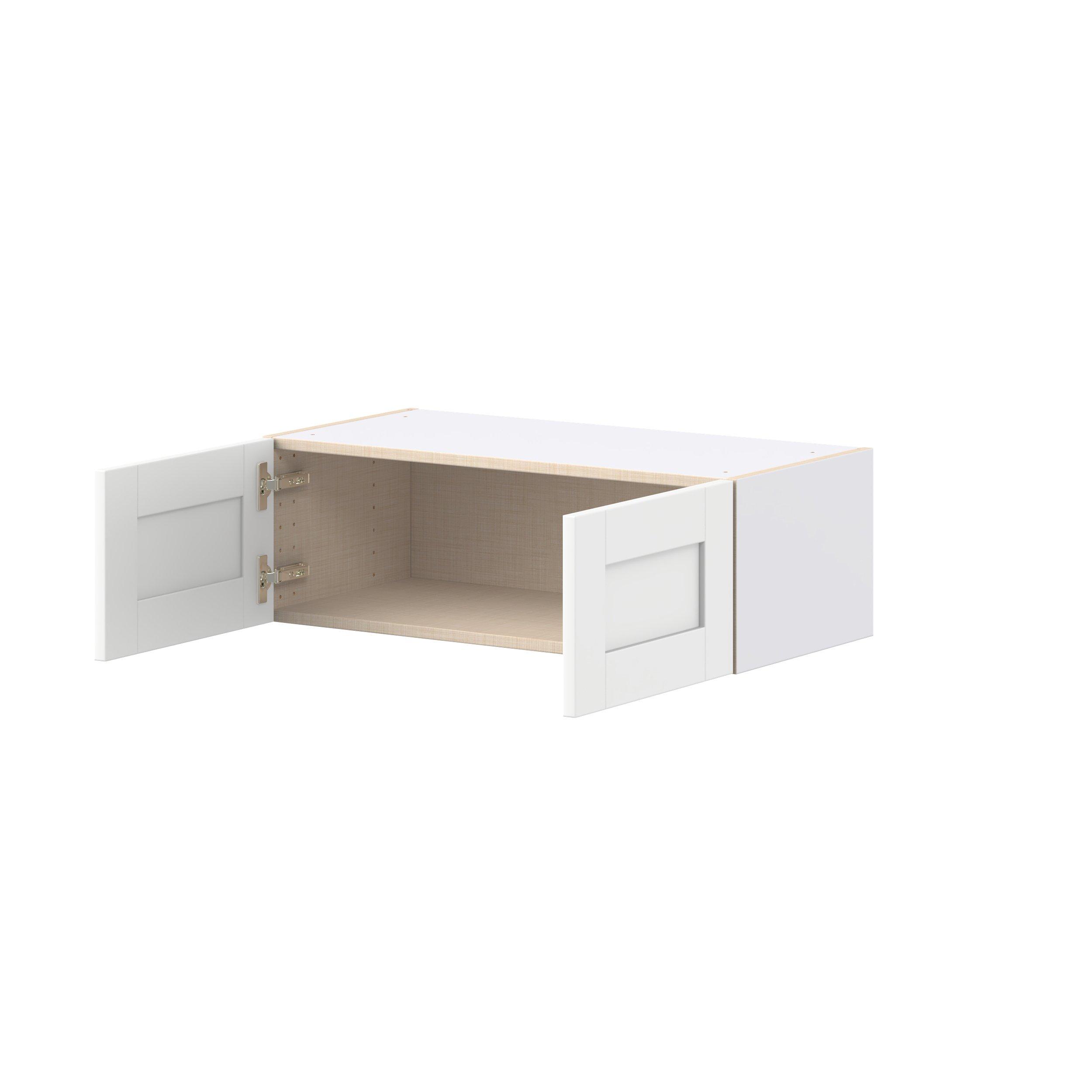 Summerhill 30 in. Bright White Bridge Wall Cabinet