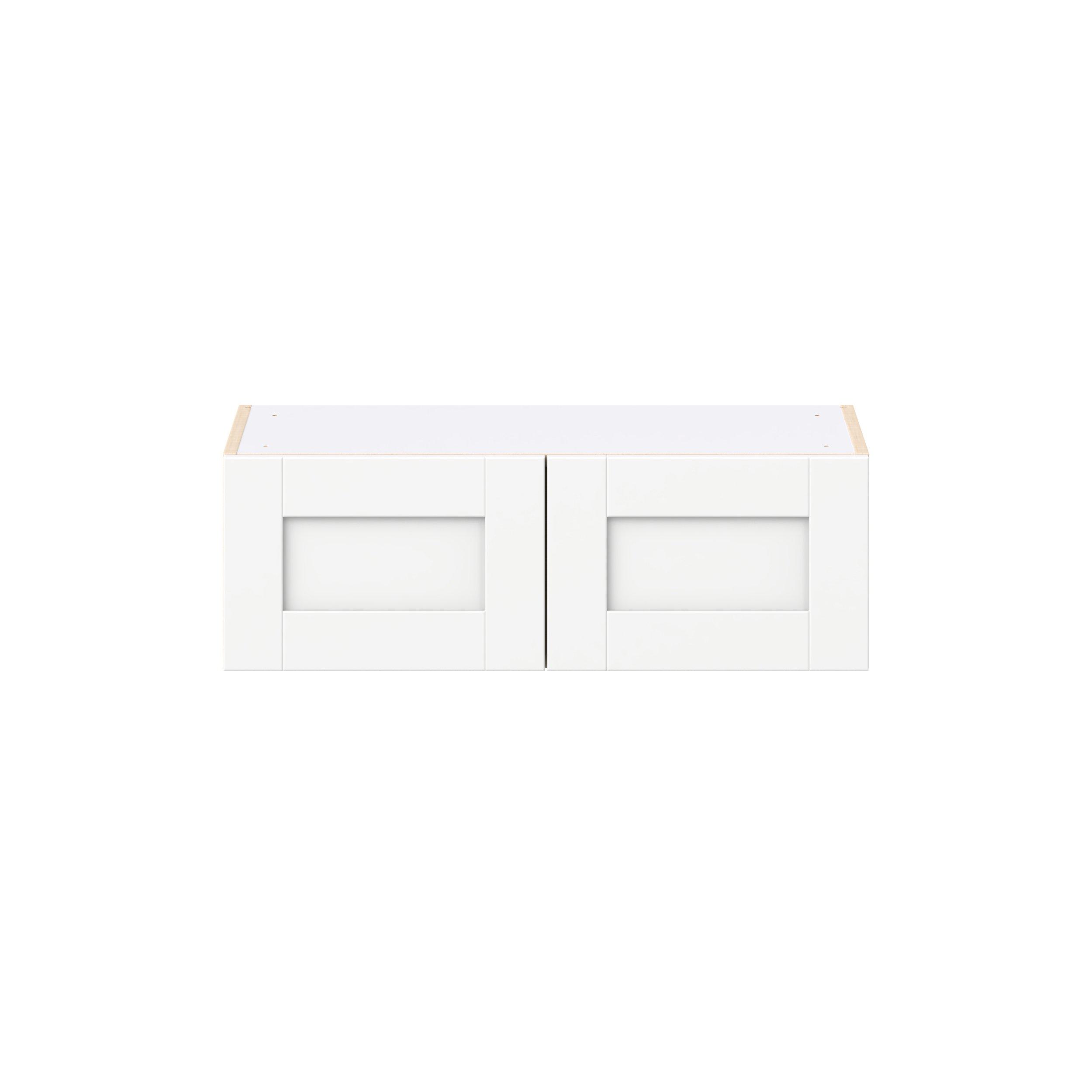 Summerhill 30 in. Bright White Bridge Wall Cabinet