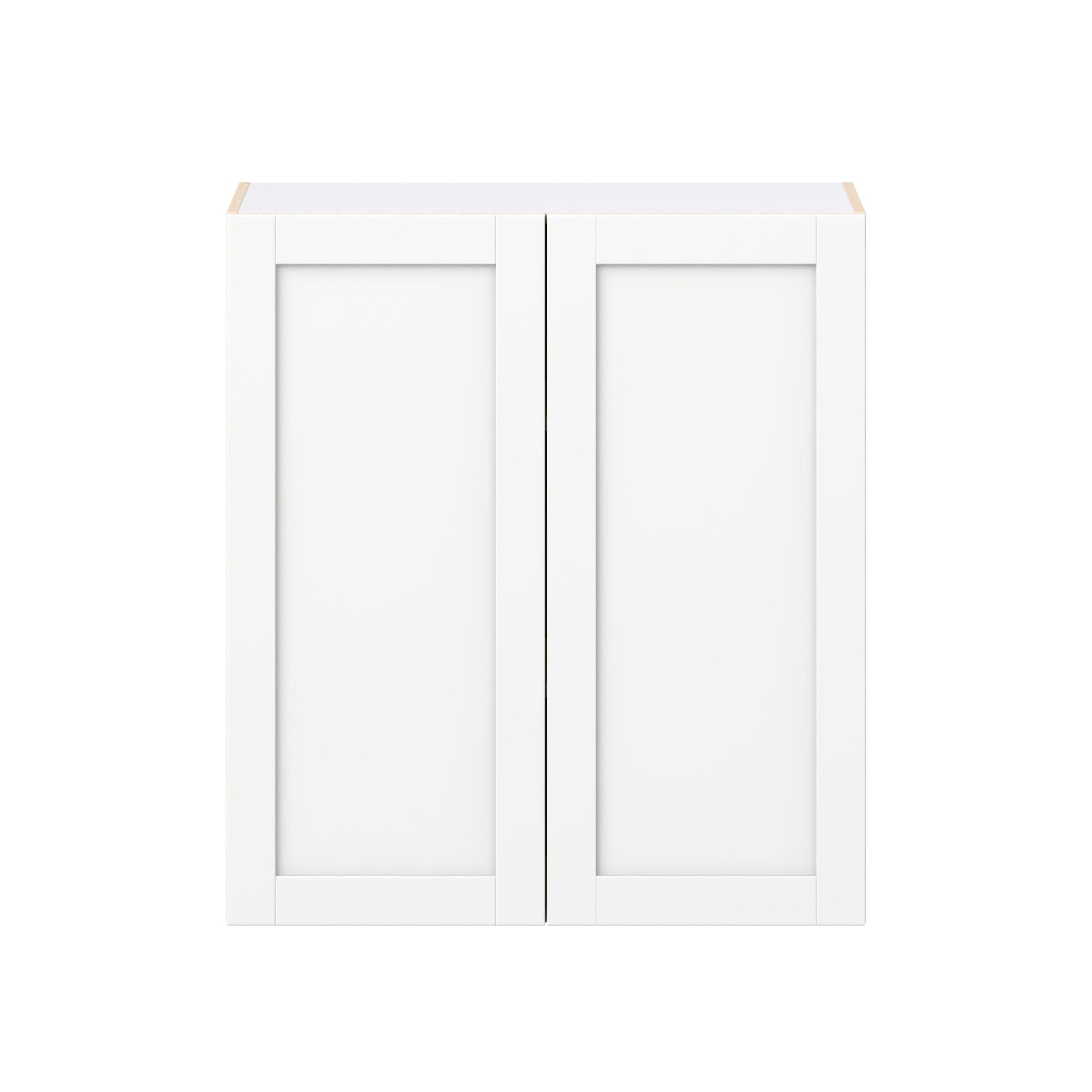 Summerhill 36 in. Bright White Door Wall Cabinet