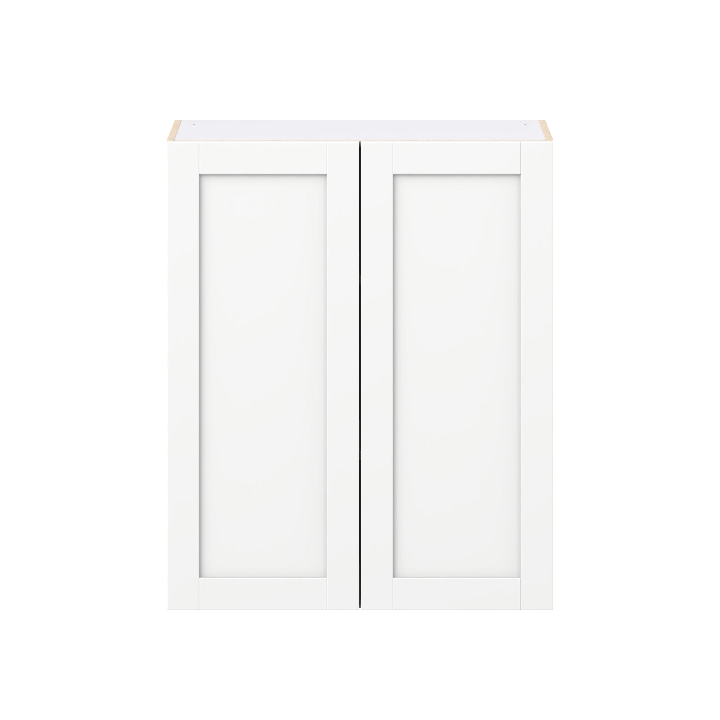 Summerhill 33 in. Bright White Door Wall Cabinet