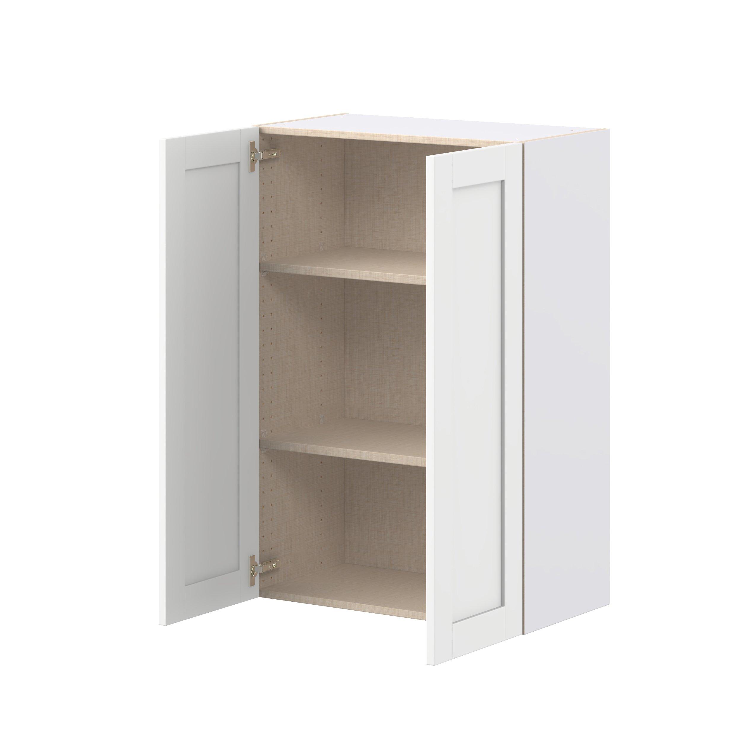 Summerhill 27 in. Bright White Door Wall Cabinet