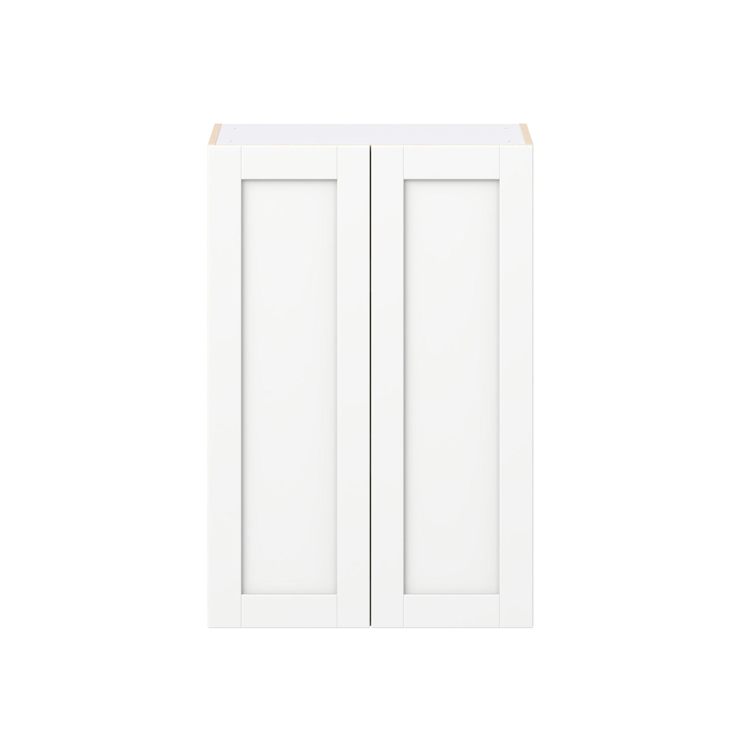 Summerhill 27 in. Bright White Door Wall Cabinet