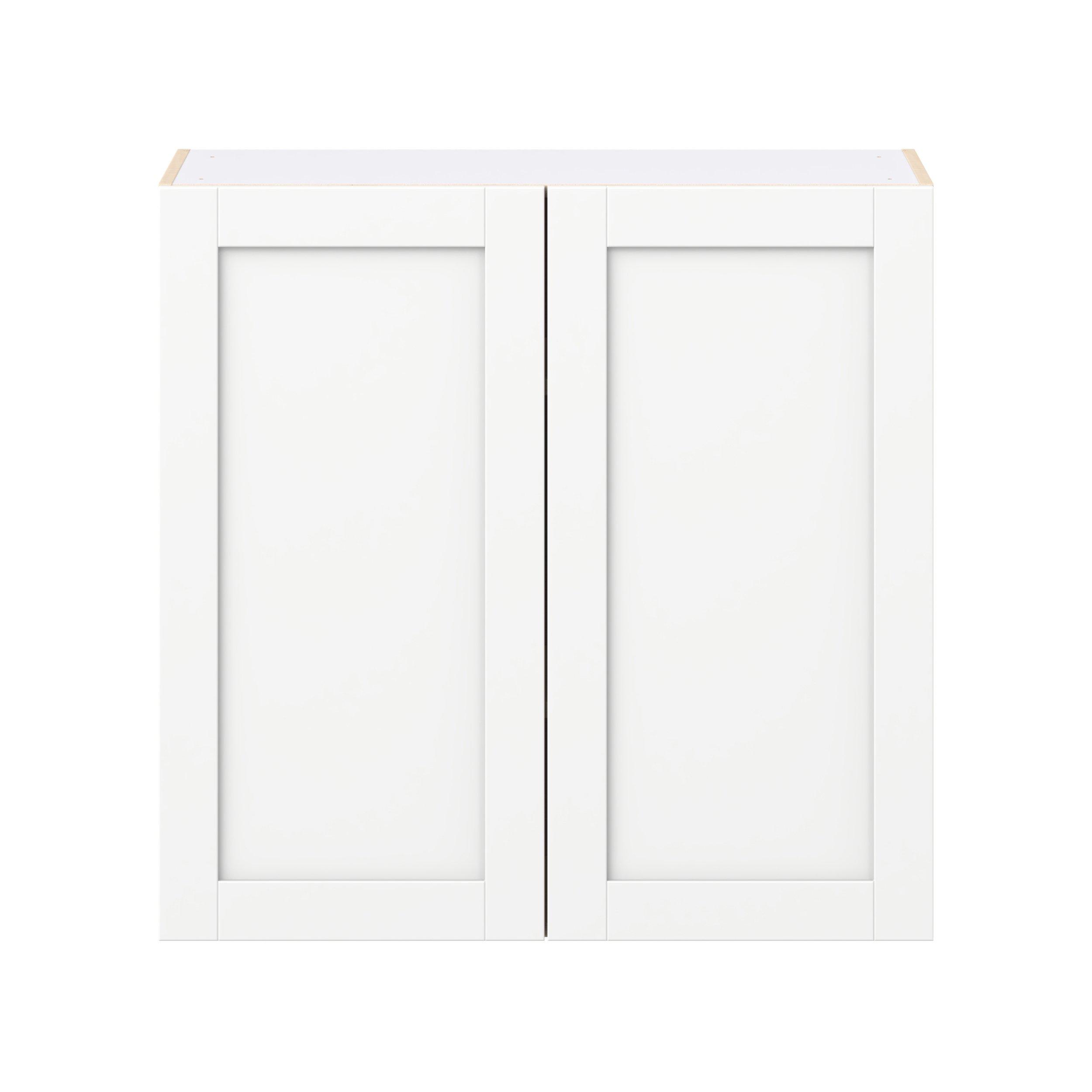 Summerhill 36 in. Bright White Door Wall Cabinet