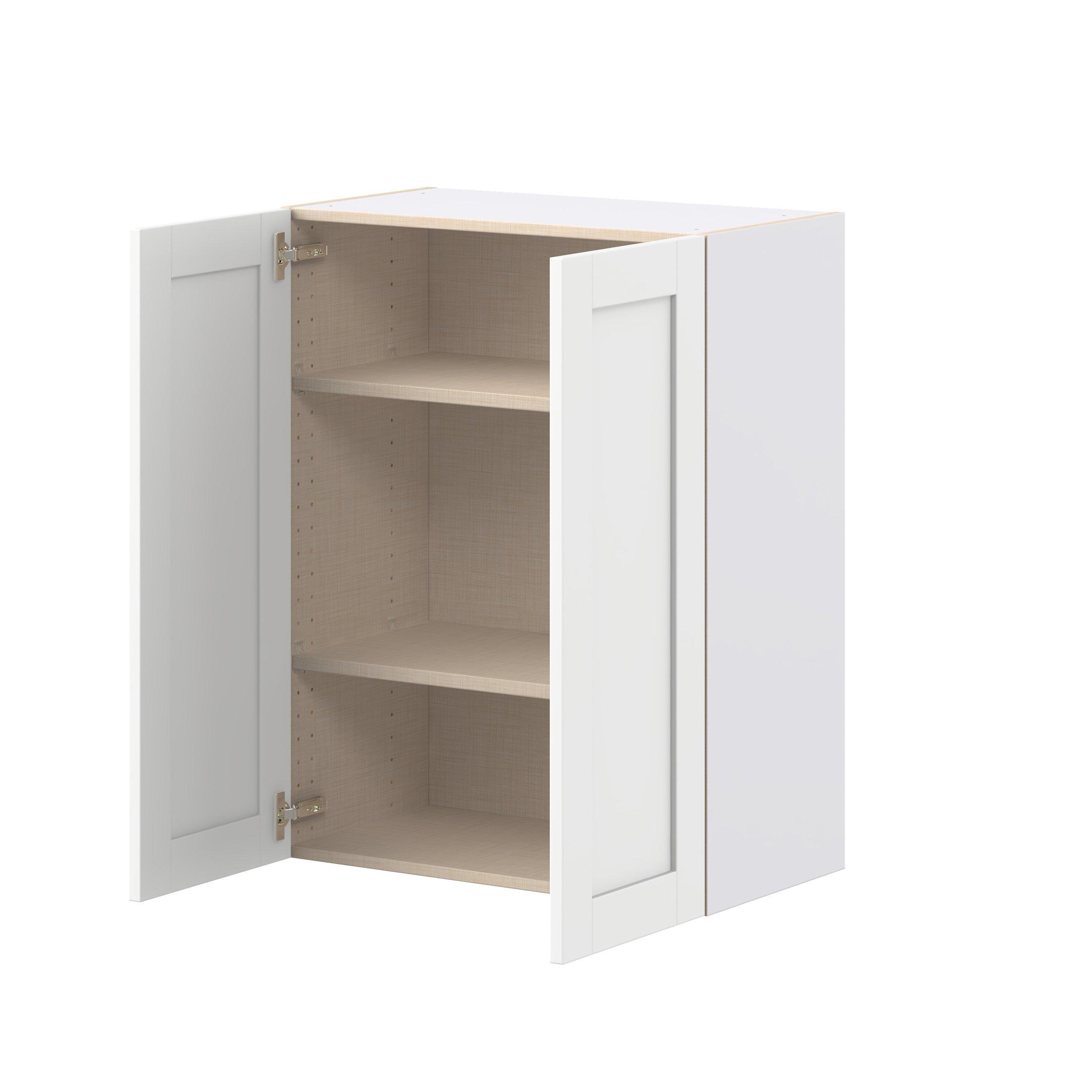 Summerhill 27 in. Bright White Door Wall Cabinet