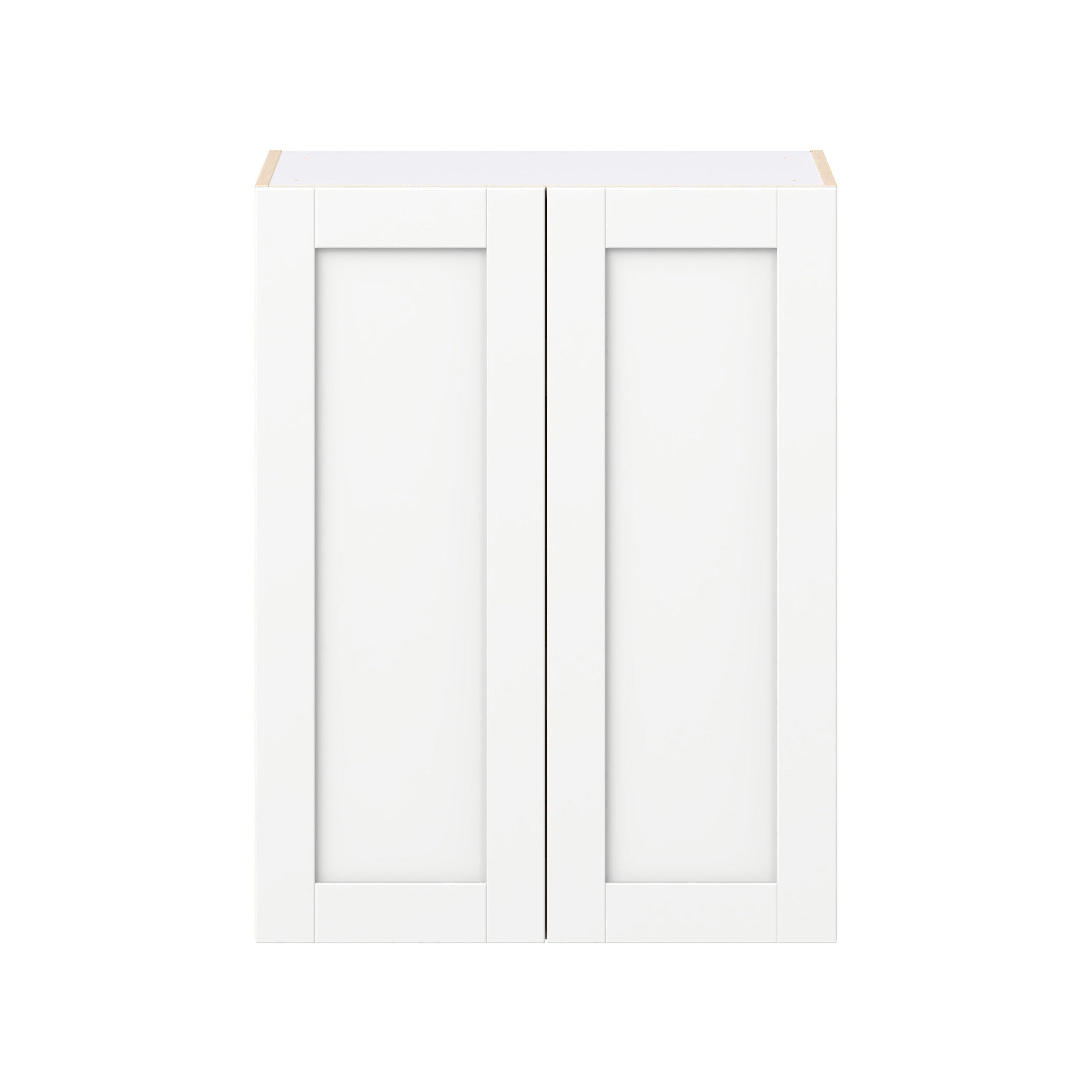 Summerhill 27 in. Bright White Door Wall Cabinet