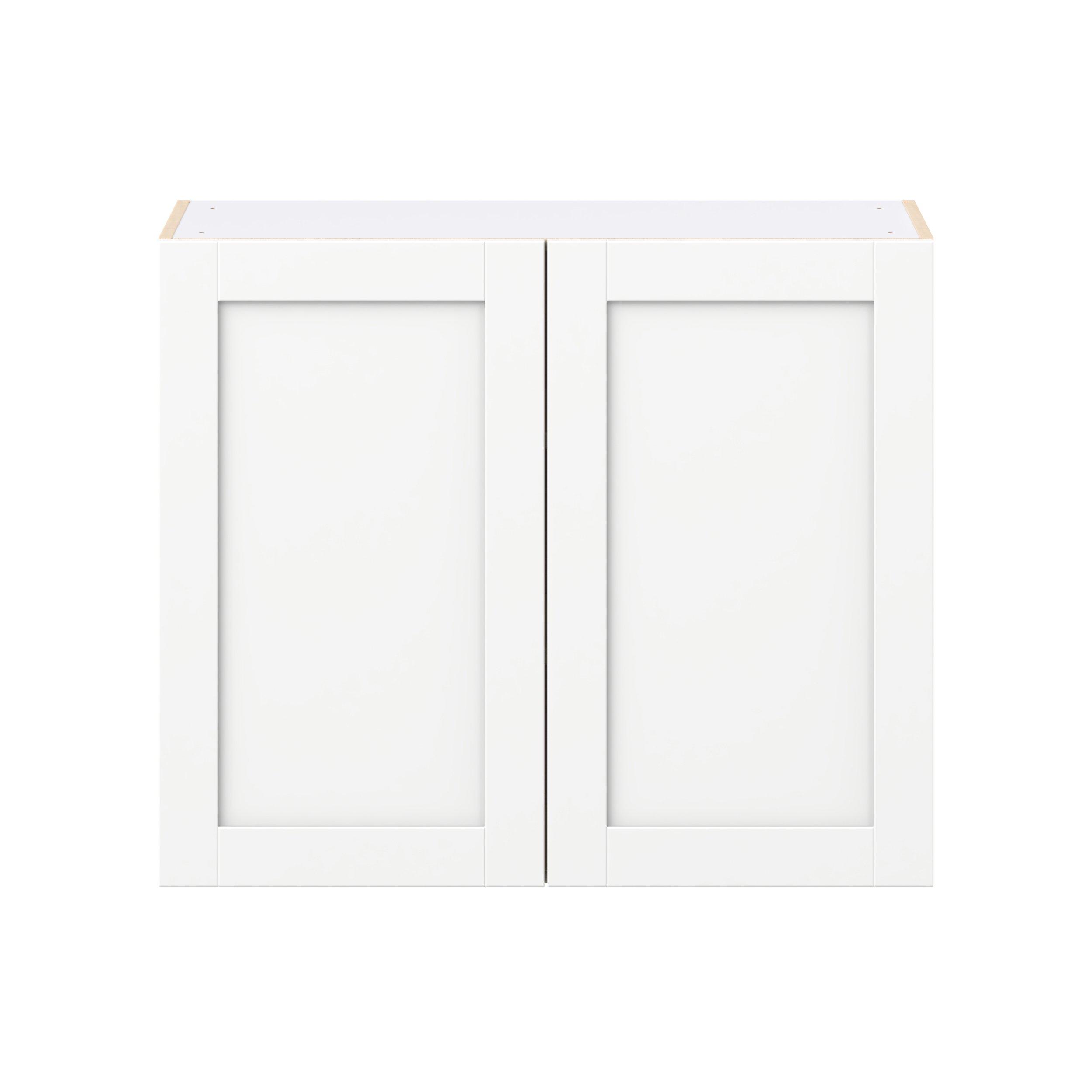 Summerhill 36 in. Bright White Door Wall Cabinet