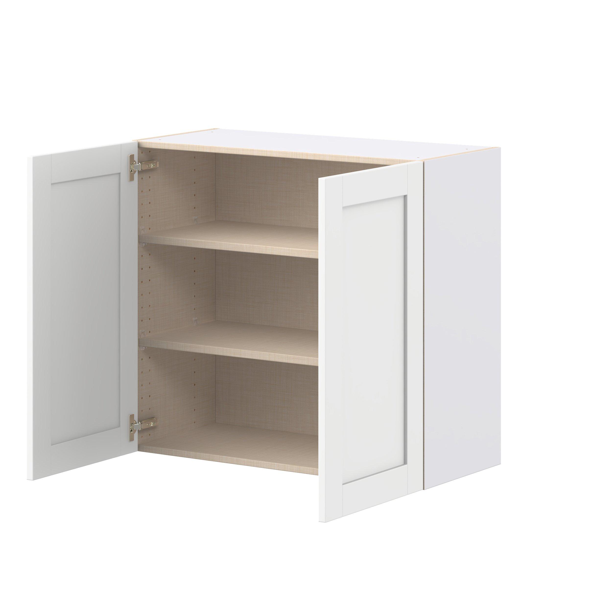 Summerhill 33 in. Bright White Door Wall Cabinet