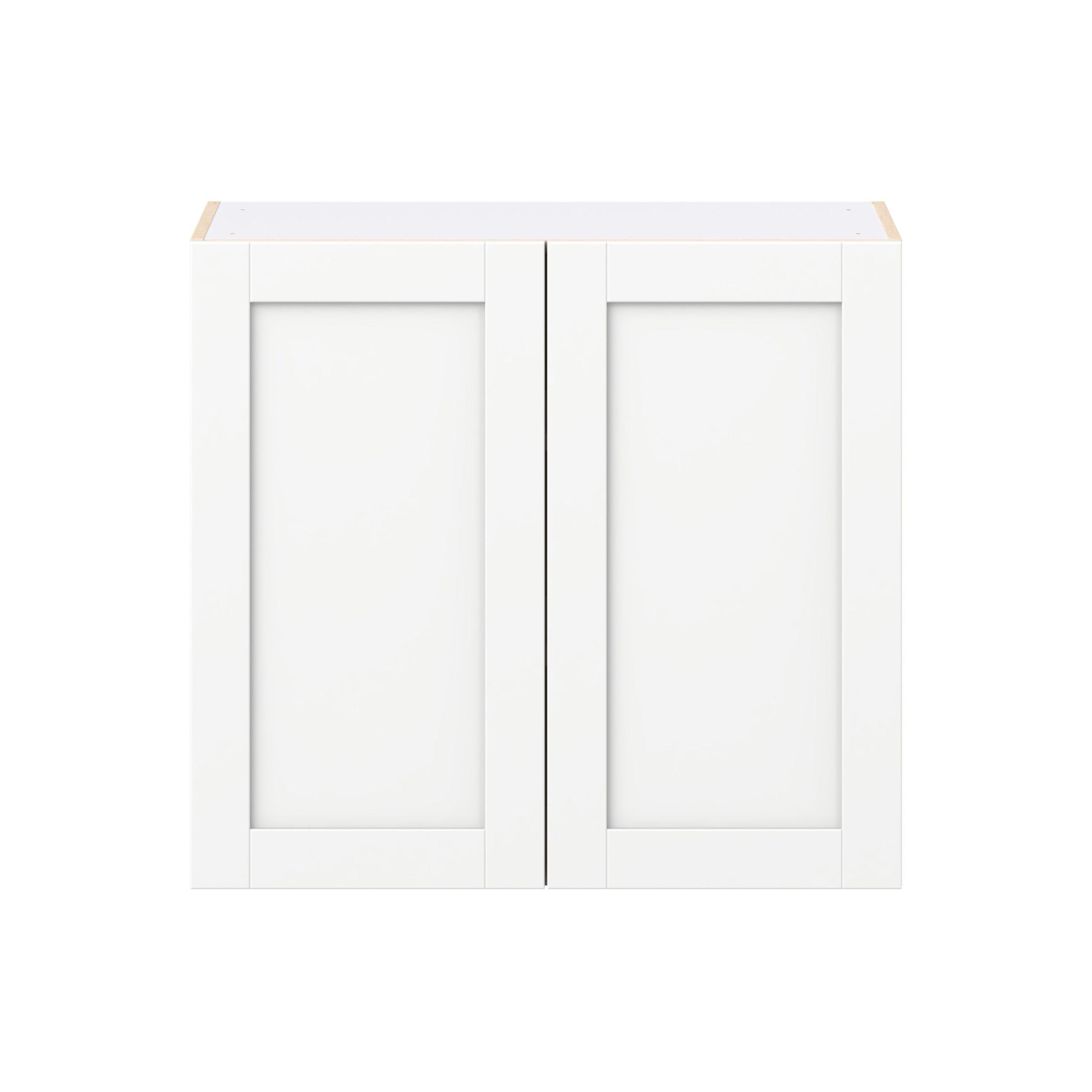 Summerhill 33 in. Bright White Door Wall Cabinet