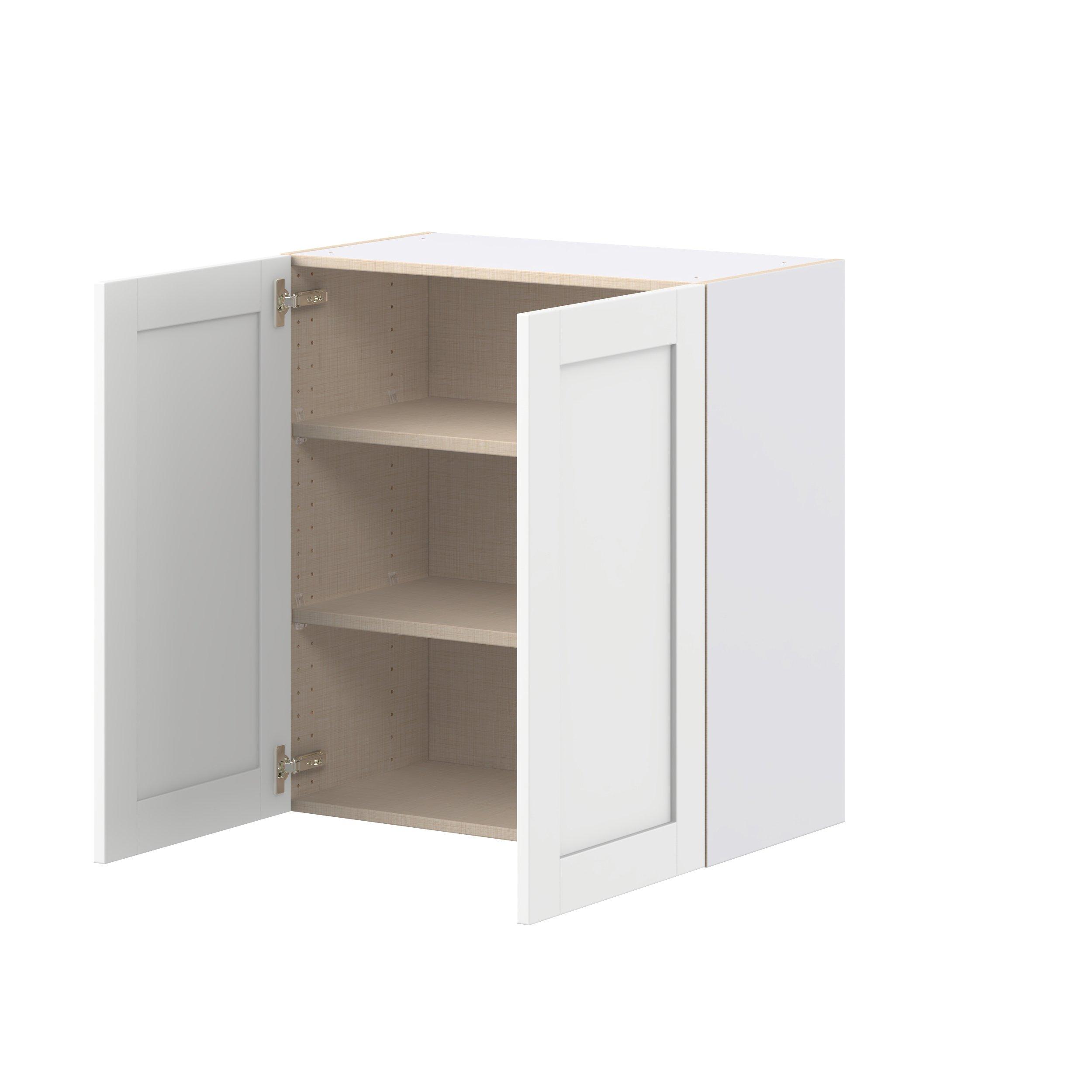 Summerhill 27 in. Bright White Door Wall Cabinet