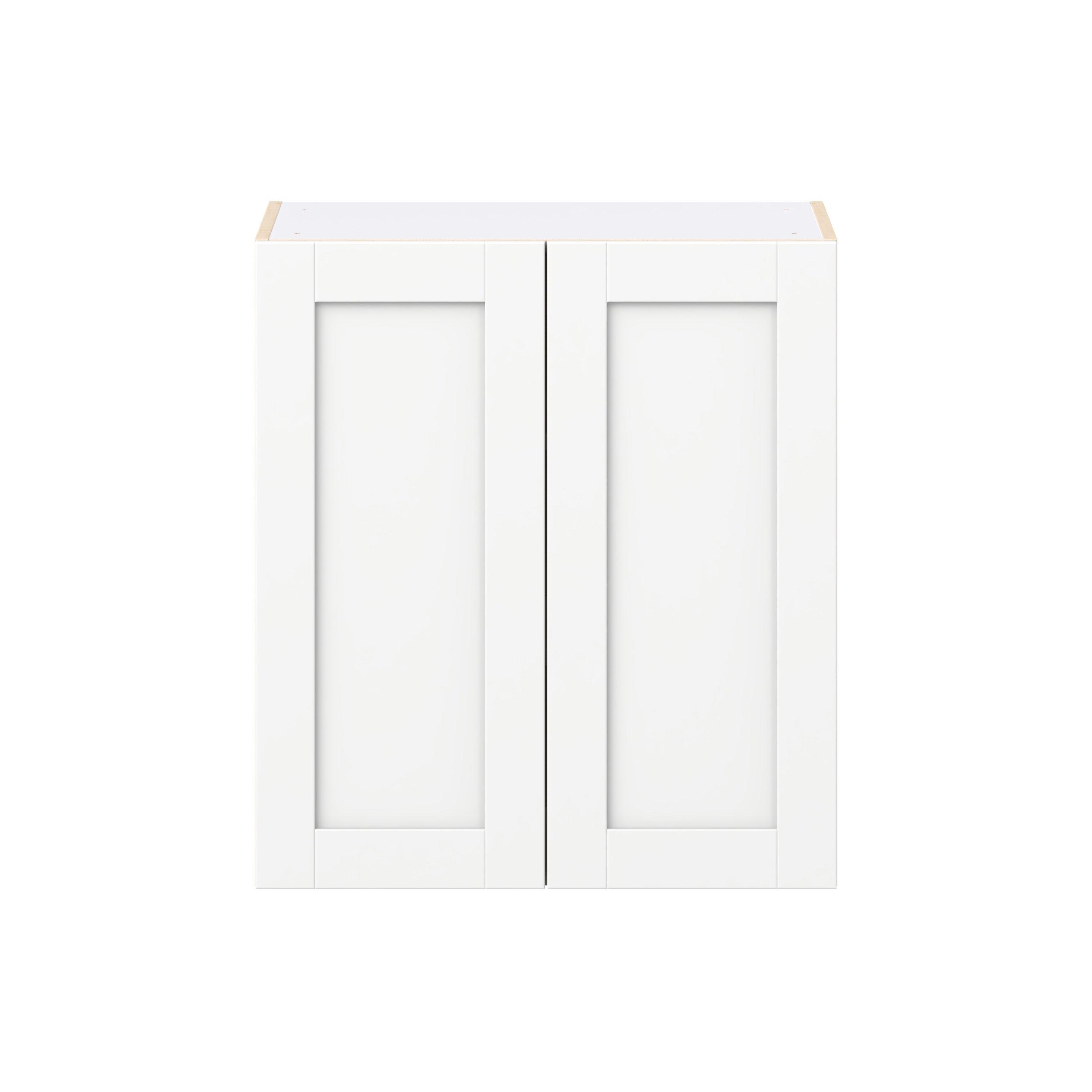 Summerhill 27 in. Bright White Door Wall Cabinet
