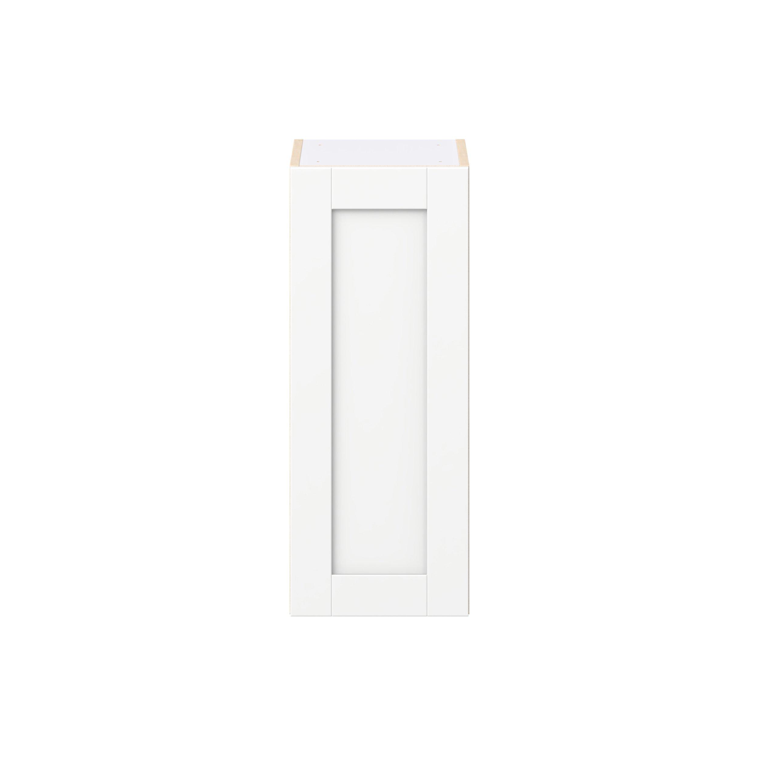 Summerhill 12 in. Bright White Door Wall Cabinet