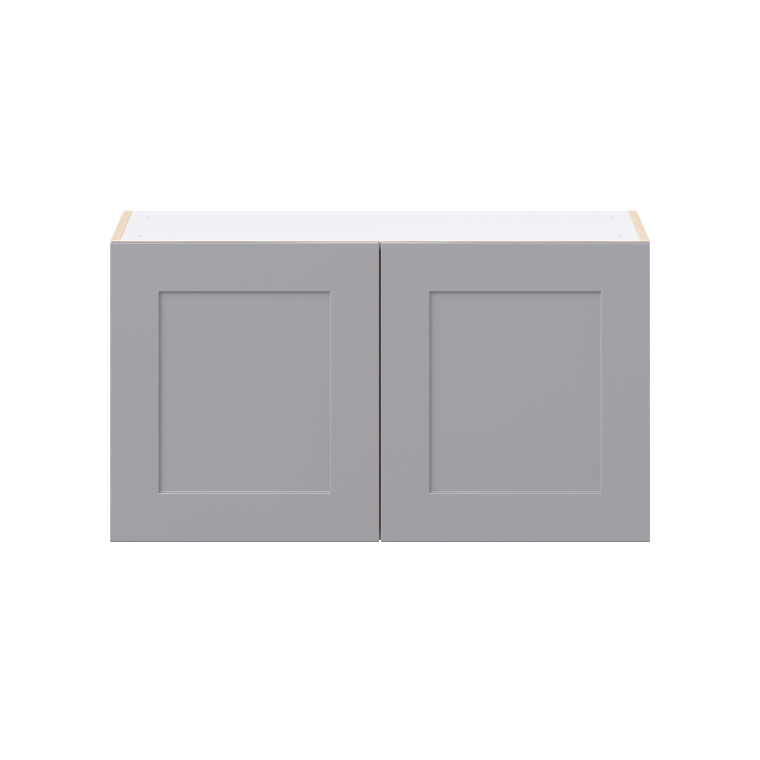 Candler 36 in. Painted Slate Gray Bridge Wall Cabinet