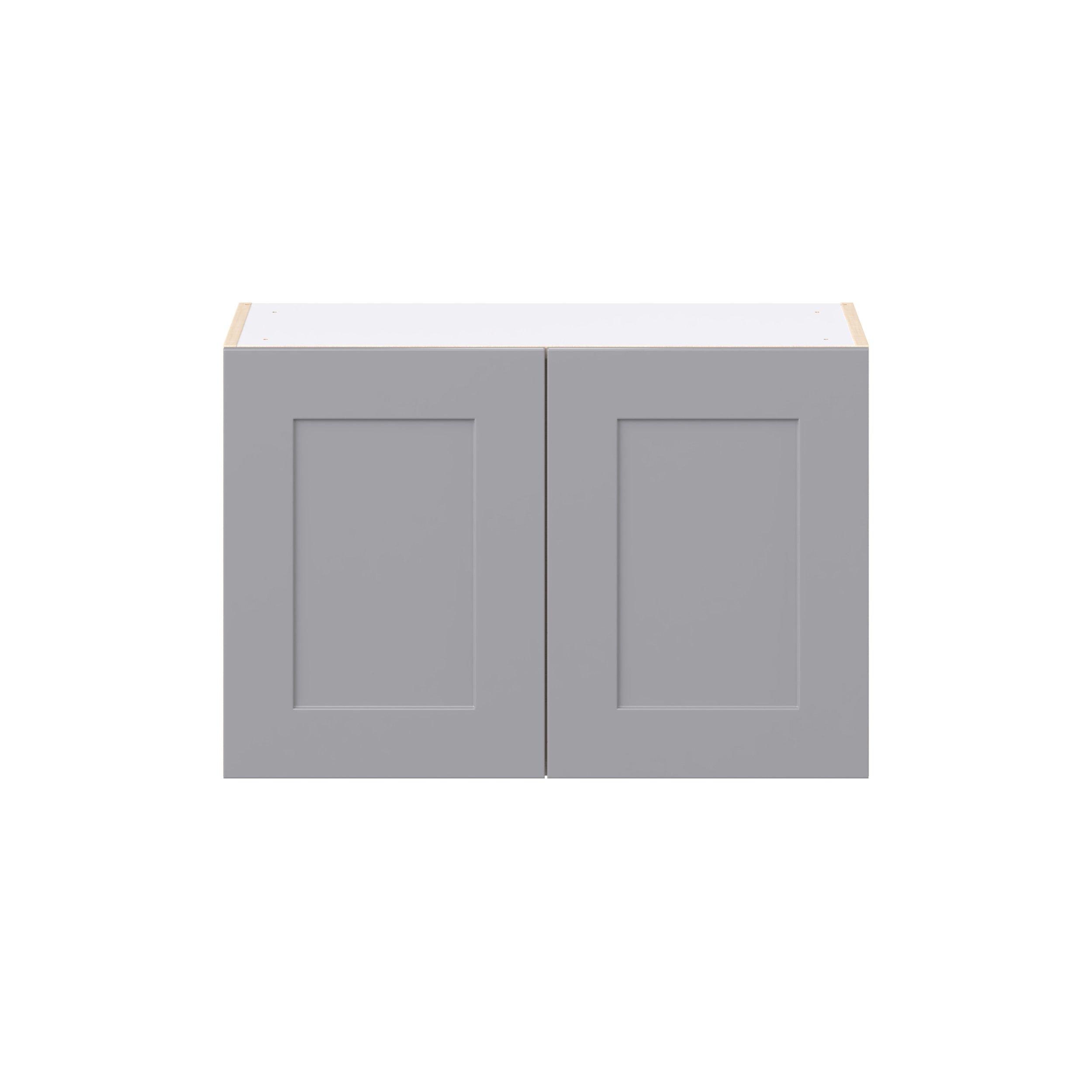 Candler 30 in. Painted Slate Gray Bridge Wall Cabinet
